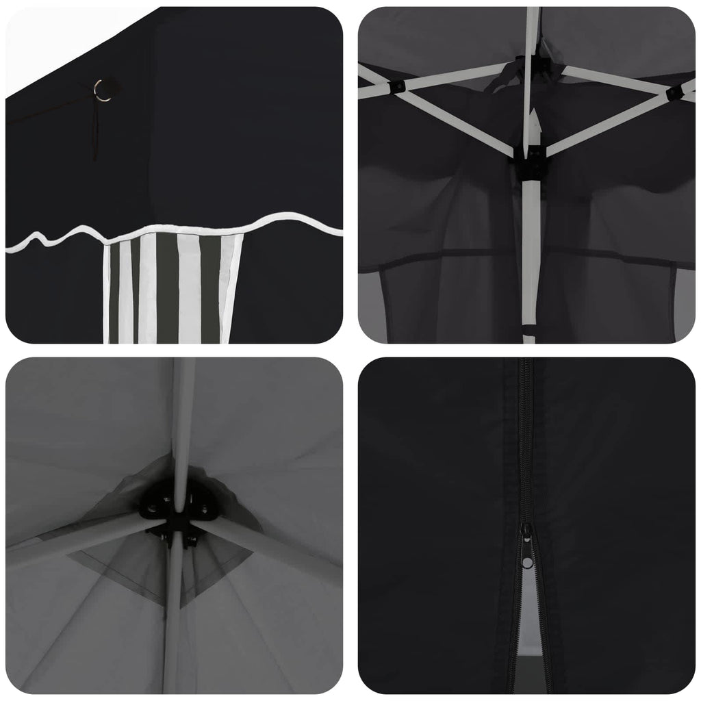vidaXL Namiot imprezowy rozkładany 575 x 288 x 245 cm Antracyt