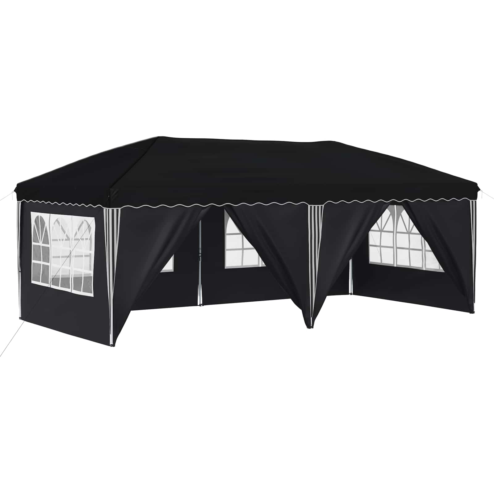 vidaXL Namiot imprezowy rozkładany 575 x 288 x 245 cm Antracyt