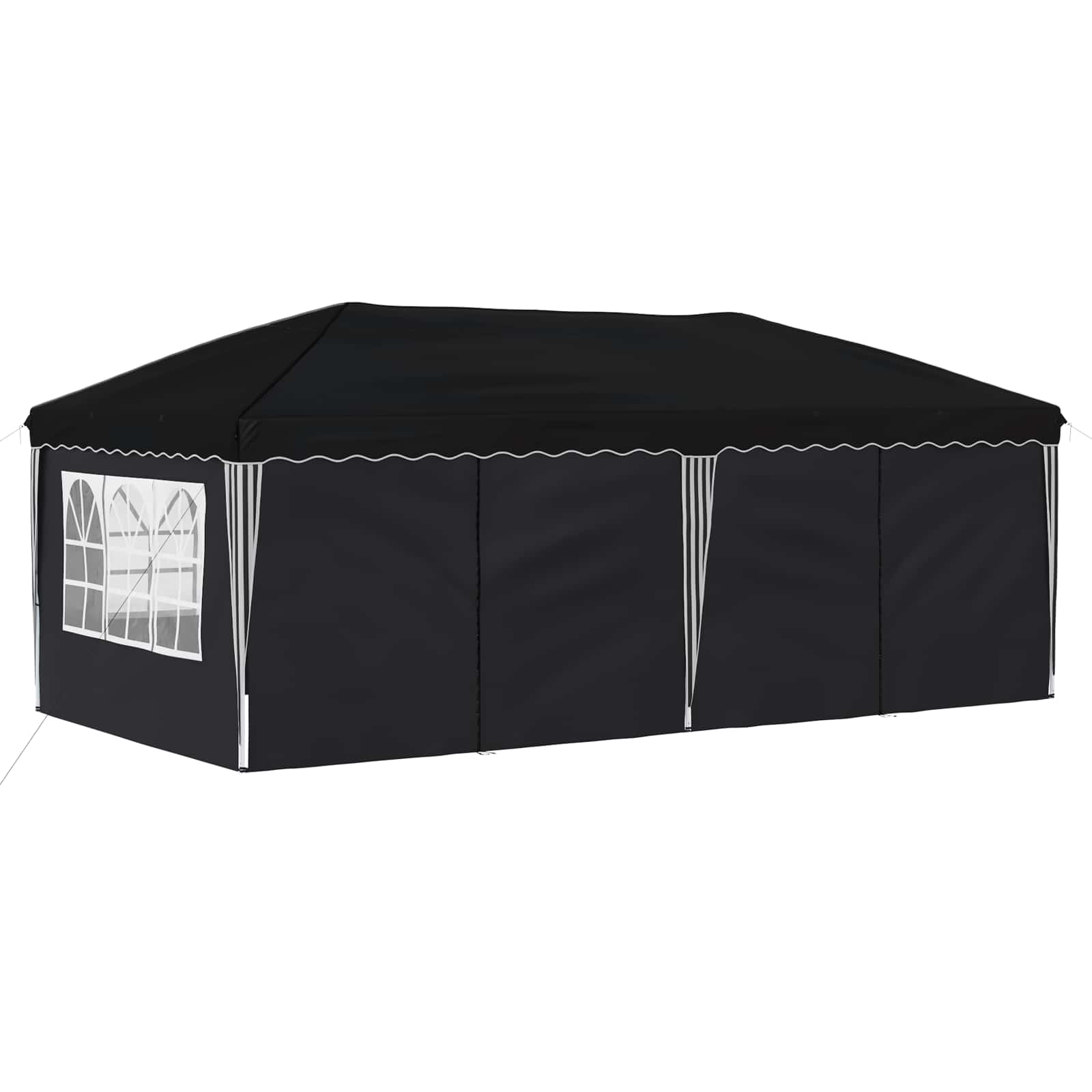 vidaXL Namiot imprezowy rozkładany 575 x 288 x 245 cm Antracyt