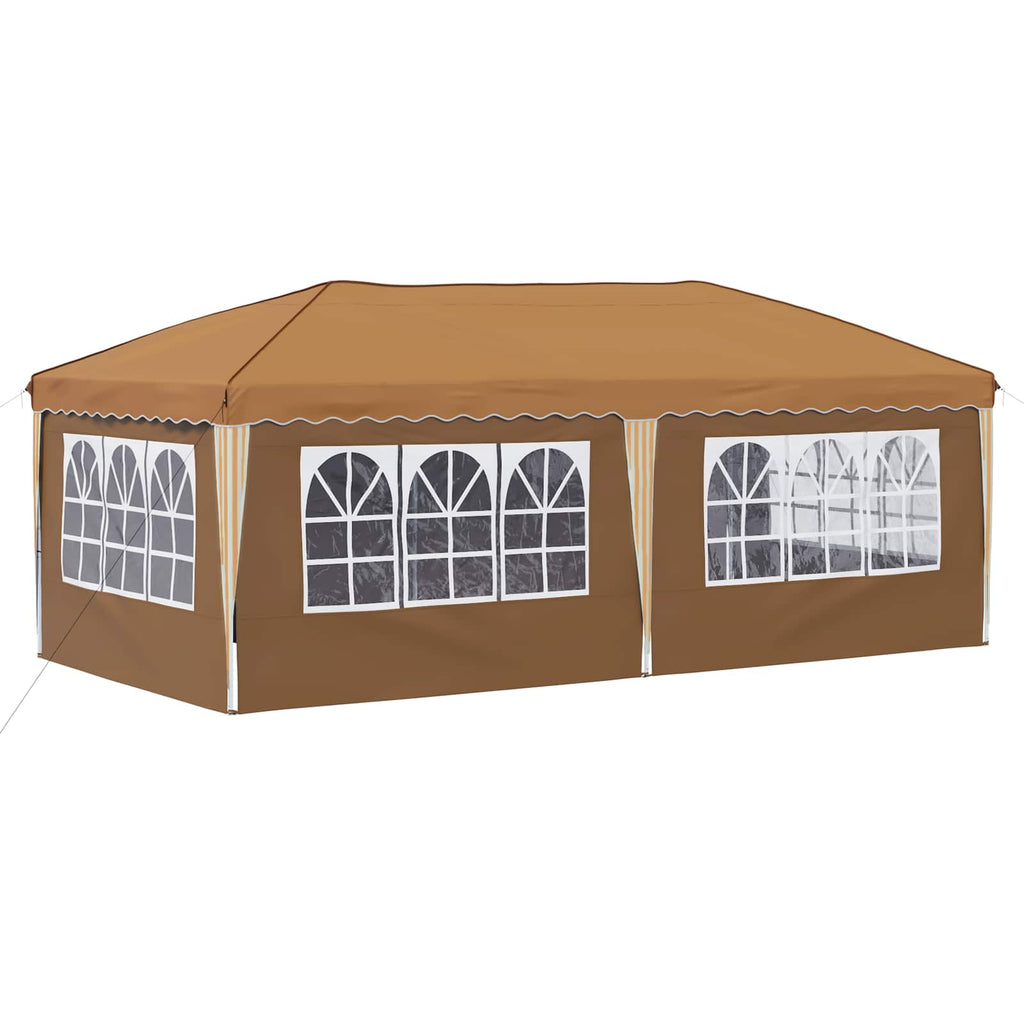 vidaXL Namiot imprezowy rozkładany 575 x 288 x 245 cm Beżowy