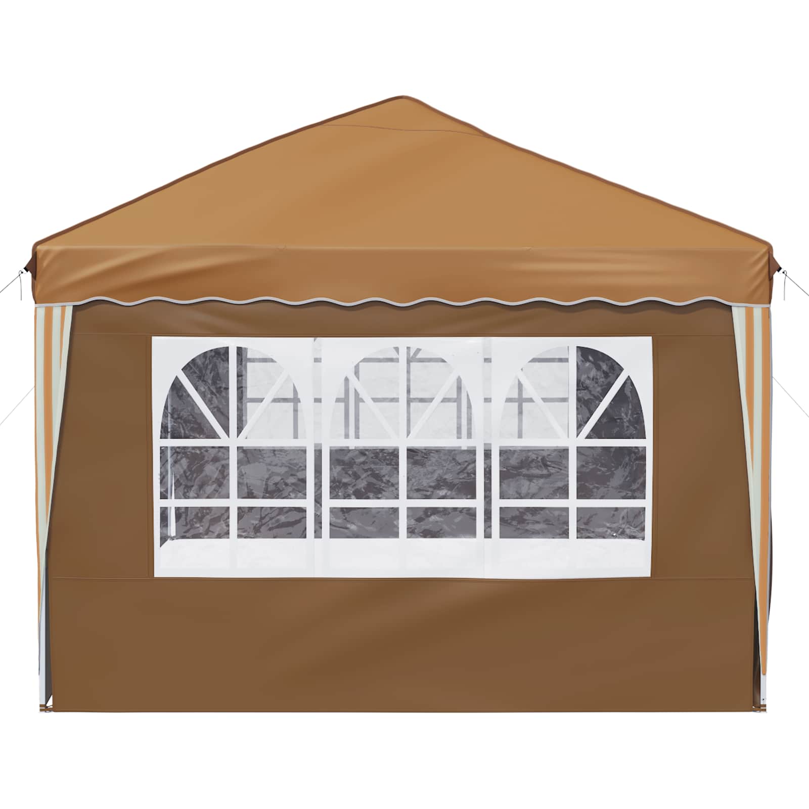 vidaXL Namiot imprezowy rozkładany 575 x 288 x 245 cm Beżowy