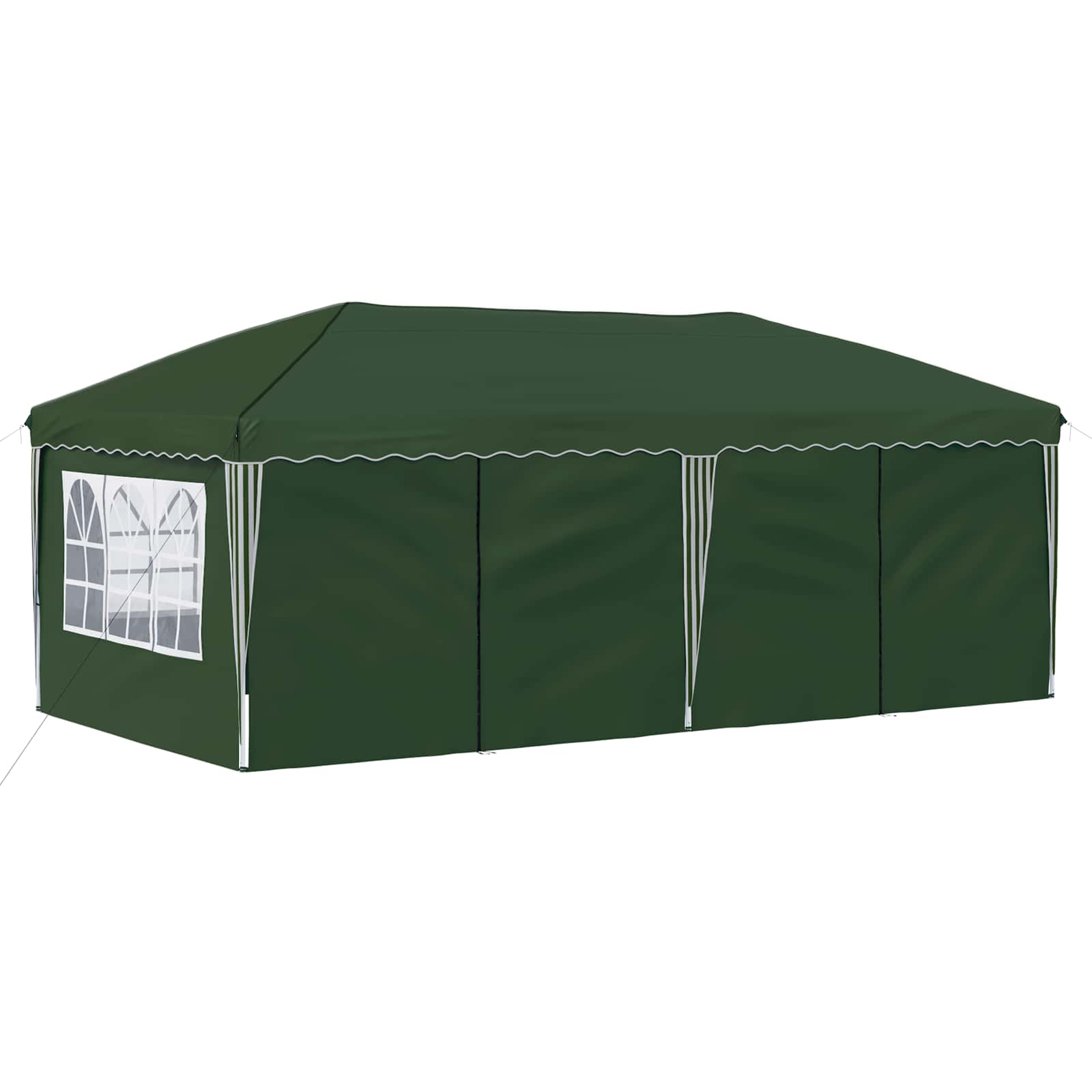 vidaXL Namiot imprezowy rozkładany 575 x 288 x 245 cm zielony