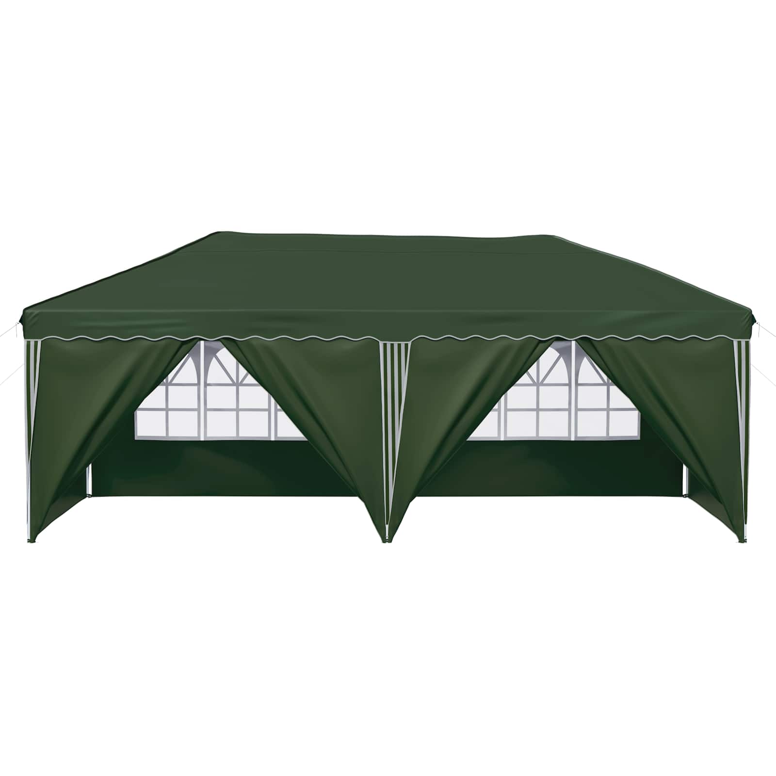 vidaXL Namiot imprezowy rozkładany 575 x 288 x 245 cm zielony