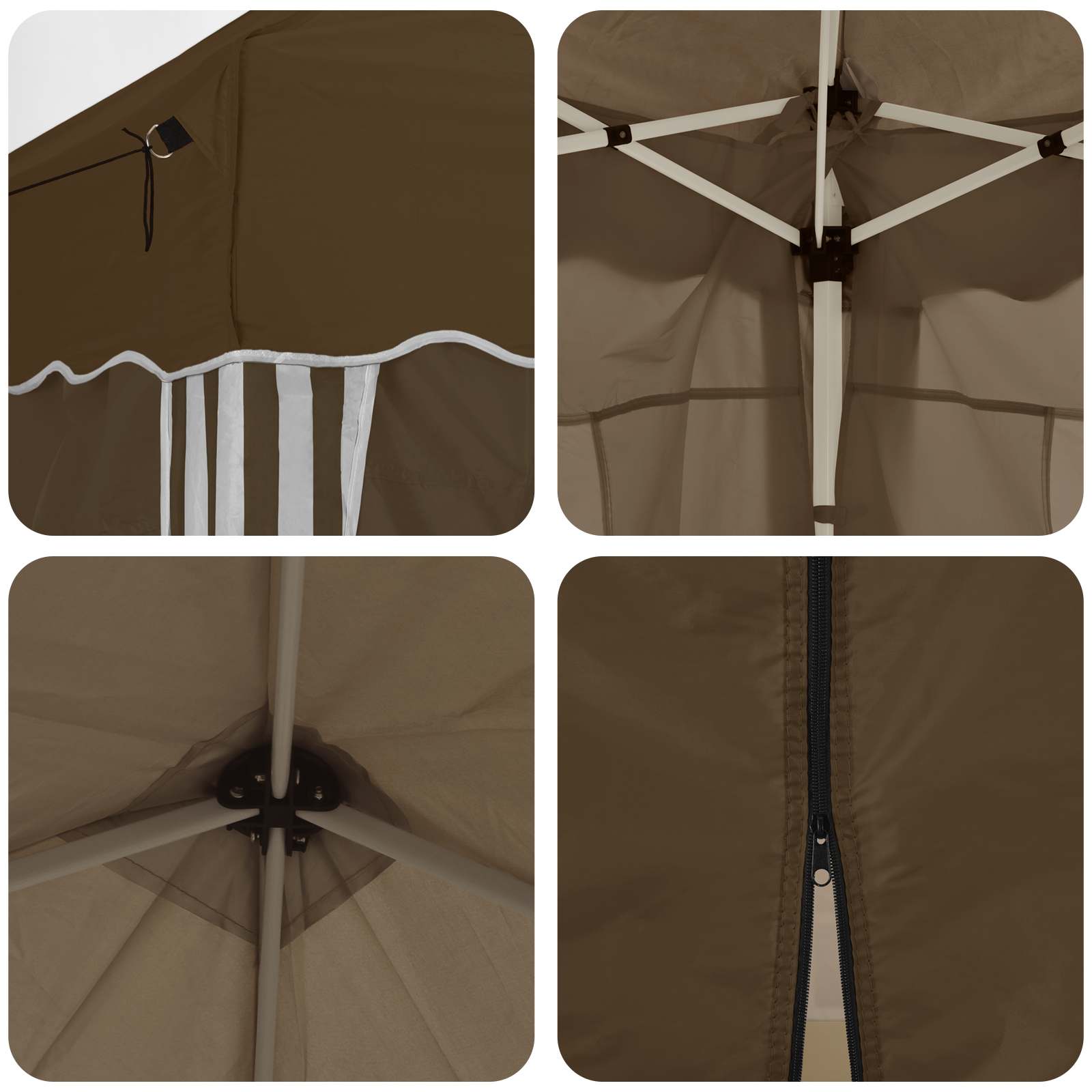 vidaXL Namiot imprezowy rozkładany 575 x 288 x 245 cm Ciemnoszary