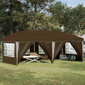 vidaXL Namiot imprezowy rozkładany 575 x 288 x 245 cm Ciemnoszary