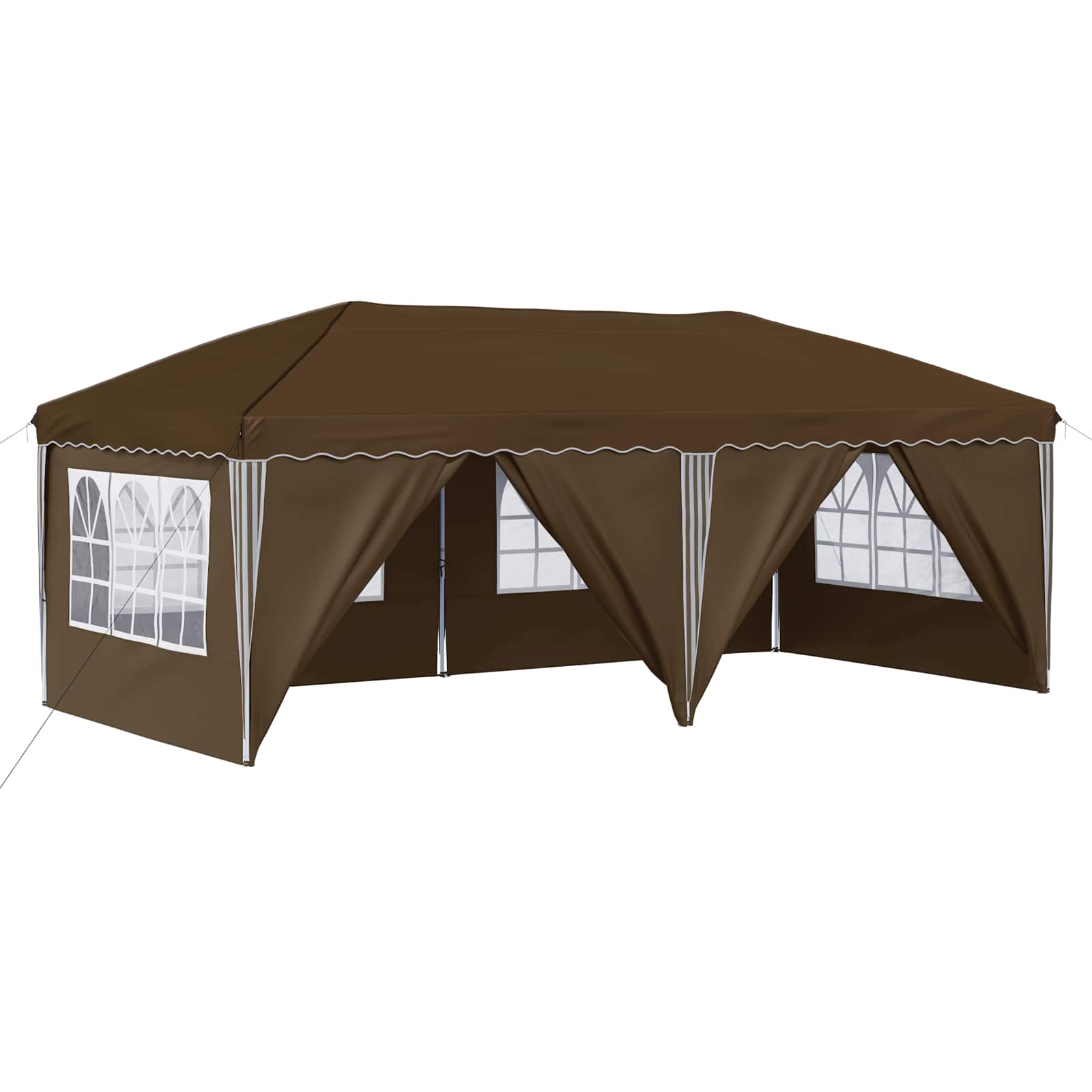 vidaXL Namiot imprezowy rozkładany 575 x 288 x 245 cm Ciemnoszary
