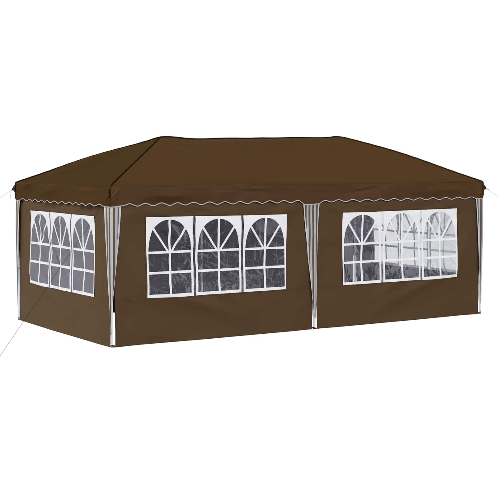 vidaXL Namiot imprezowy rozkładany 575 x 288 x 245 cm Ciemnoszary