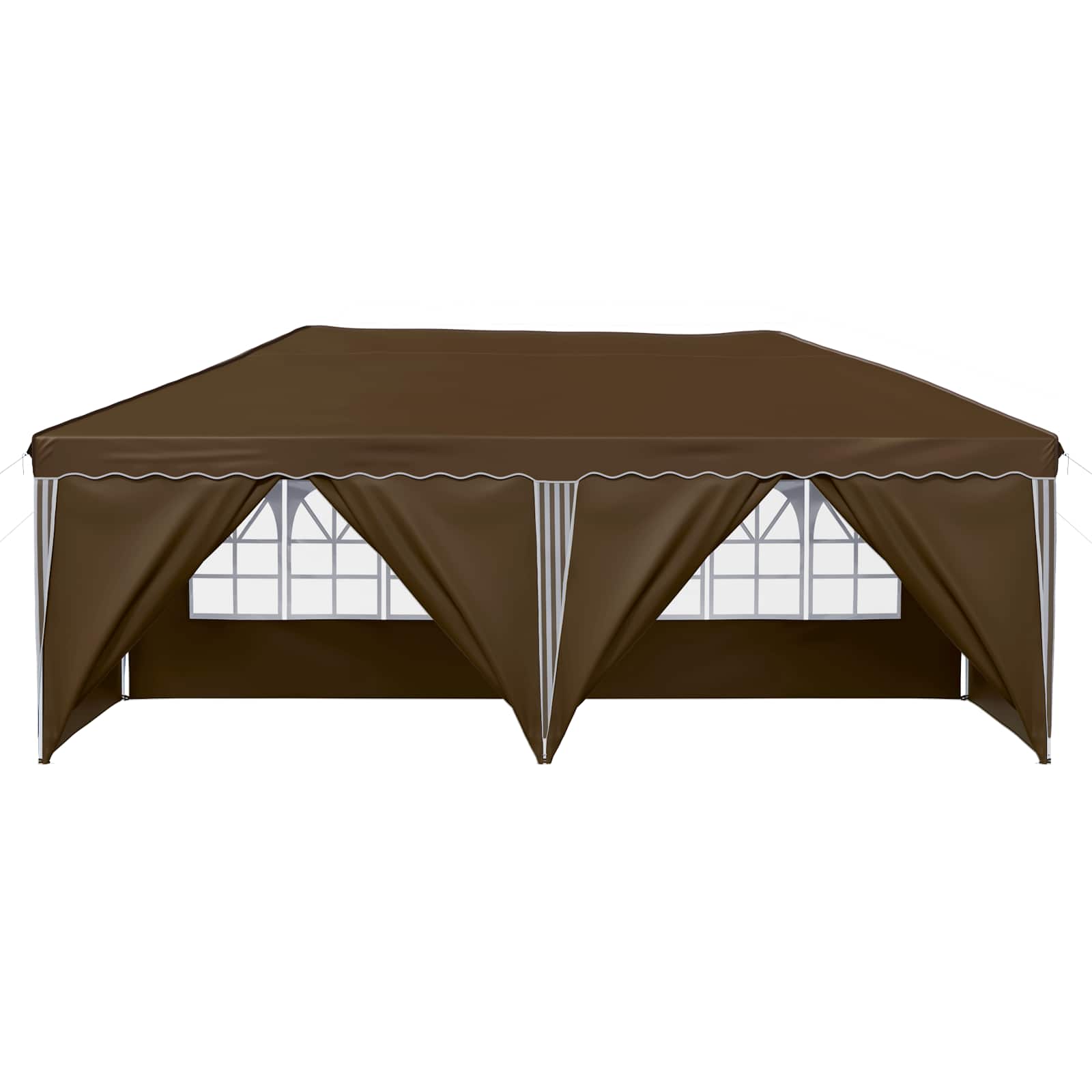 vidaXL Namiot imprezowy rozkładany 575 x 288 x 245 cm Ciemnoszary