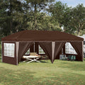 vidaXL Namiot imprezowy rozkładany 575 x 288 x 245 cm brązowy