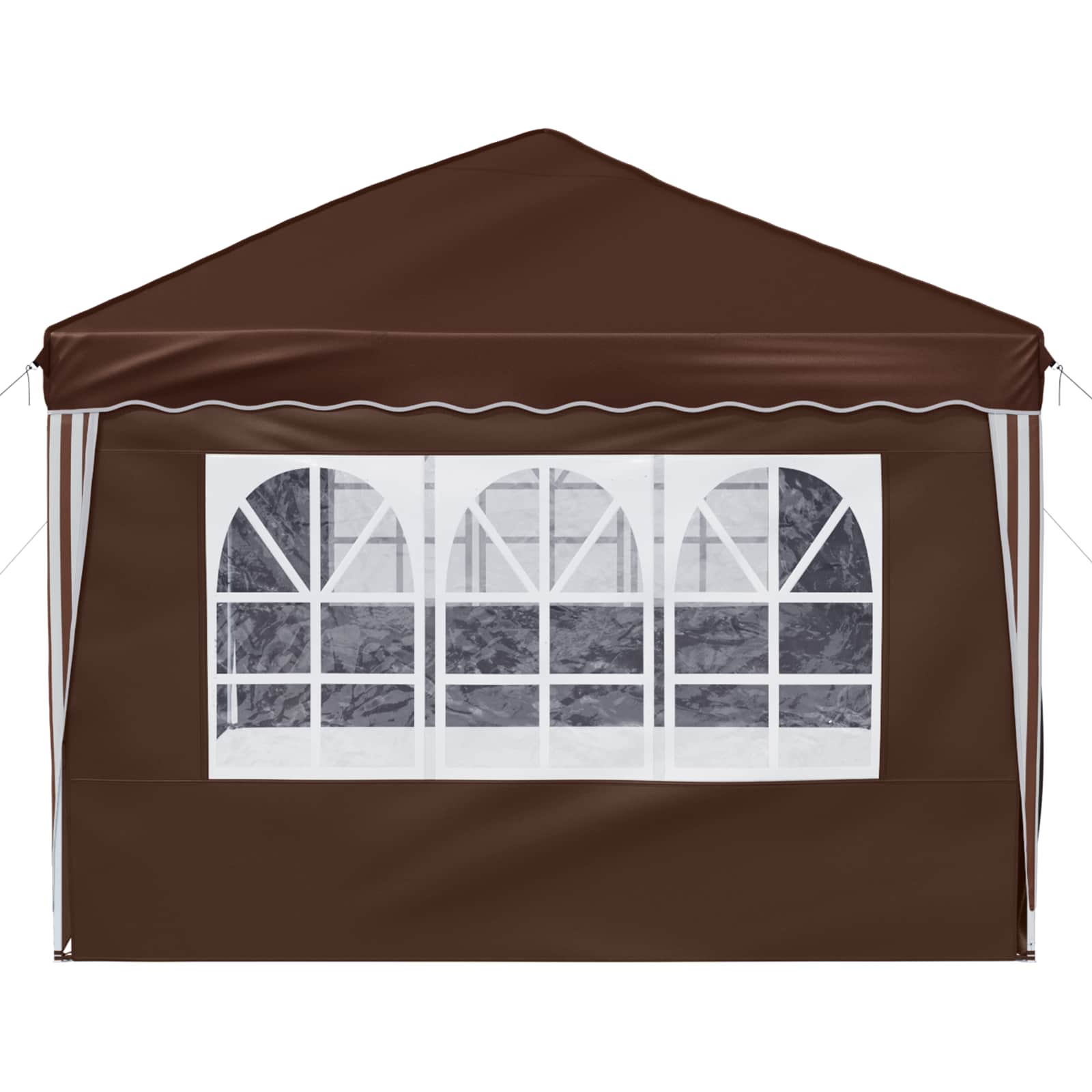 vidaXL Namiot imprezowy rozkładany 575 x 288 x 245 cm brązowy