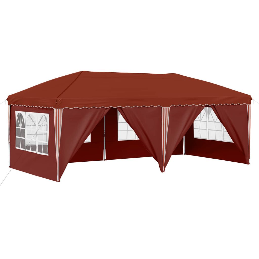 vidaXL Namiot imprezowy rozkładany 575 x 288 x 245 cm terakota