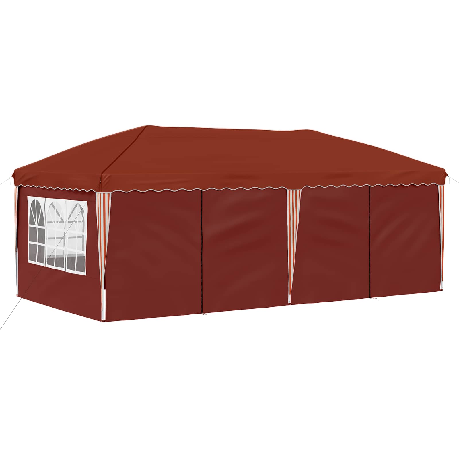 vidaXL Namiot imprezowy rozkładany 575 x 288 x 245 cm terakota
