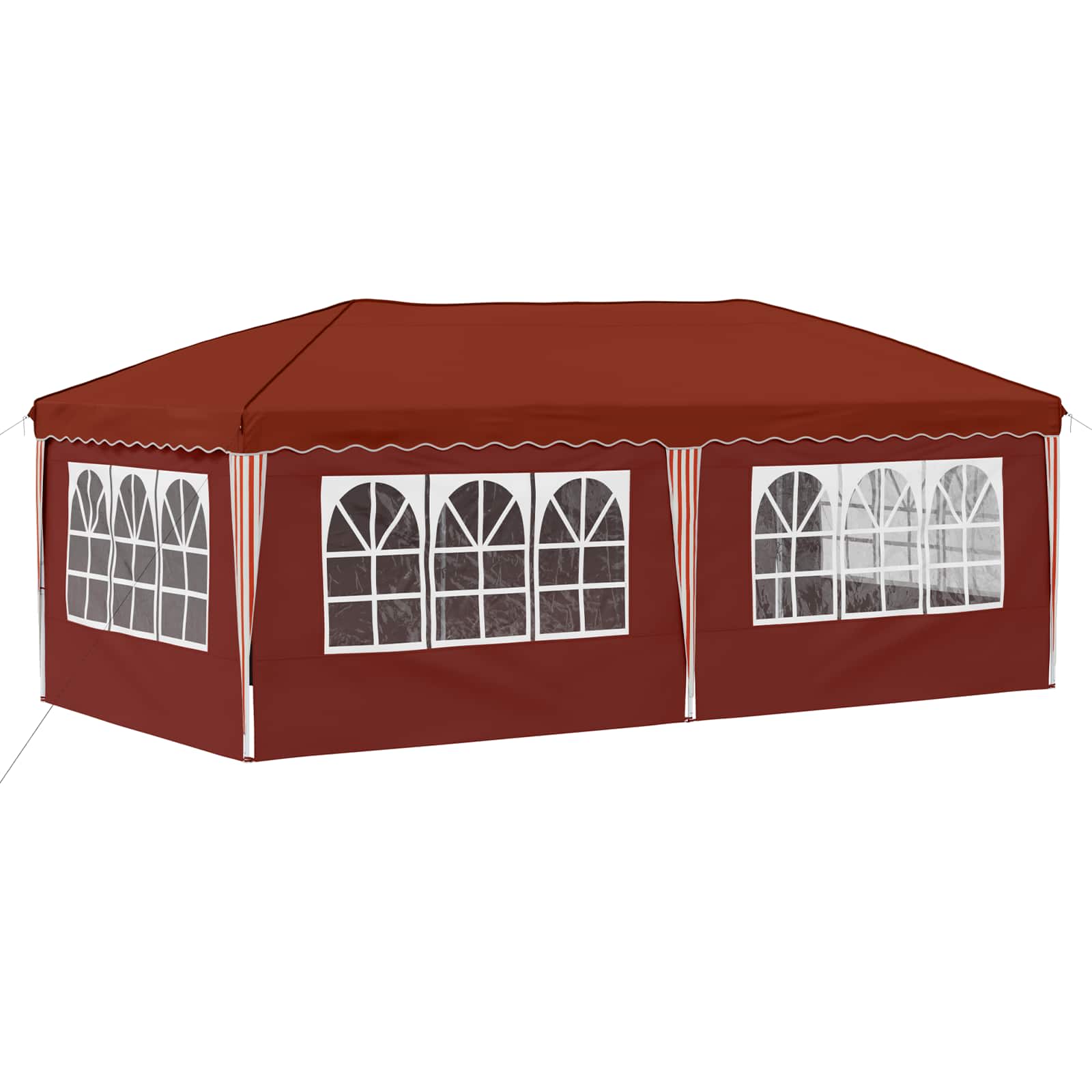 vidaXL Namiot imprezowy rozkładany 575 x 288 x 245 cm terakota