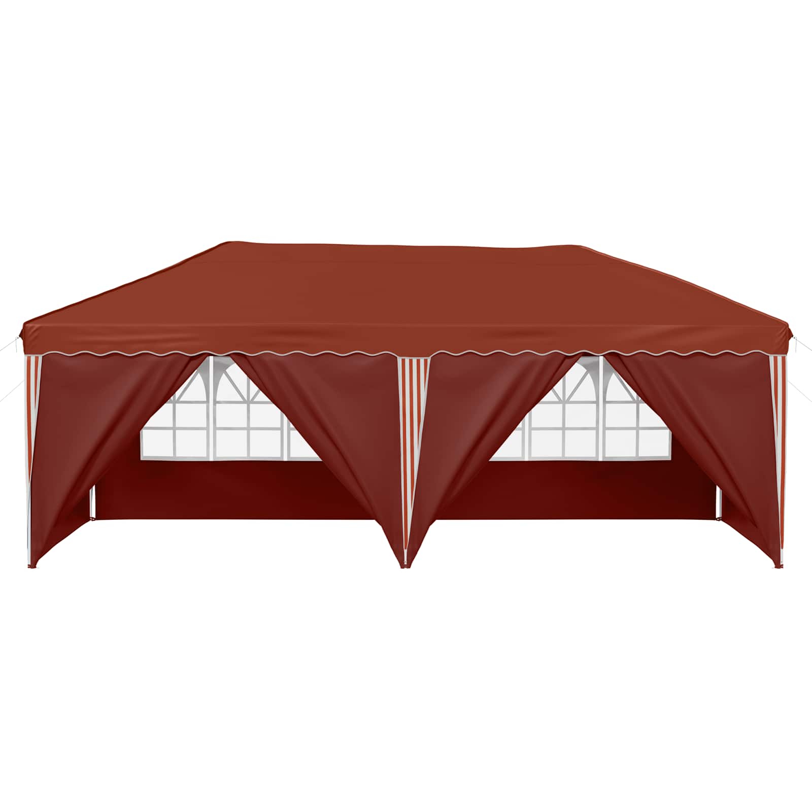 vidaXL Namiot imprezowy rozkładany 575 x 288 x 245 cm terakota