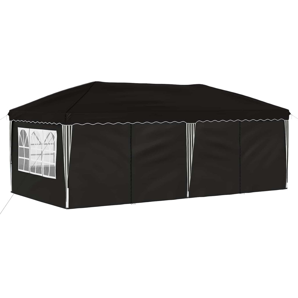 vidaXL Namiot imprezowy rozkładany 575 x 288 x 245 cm Czarny