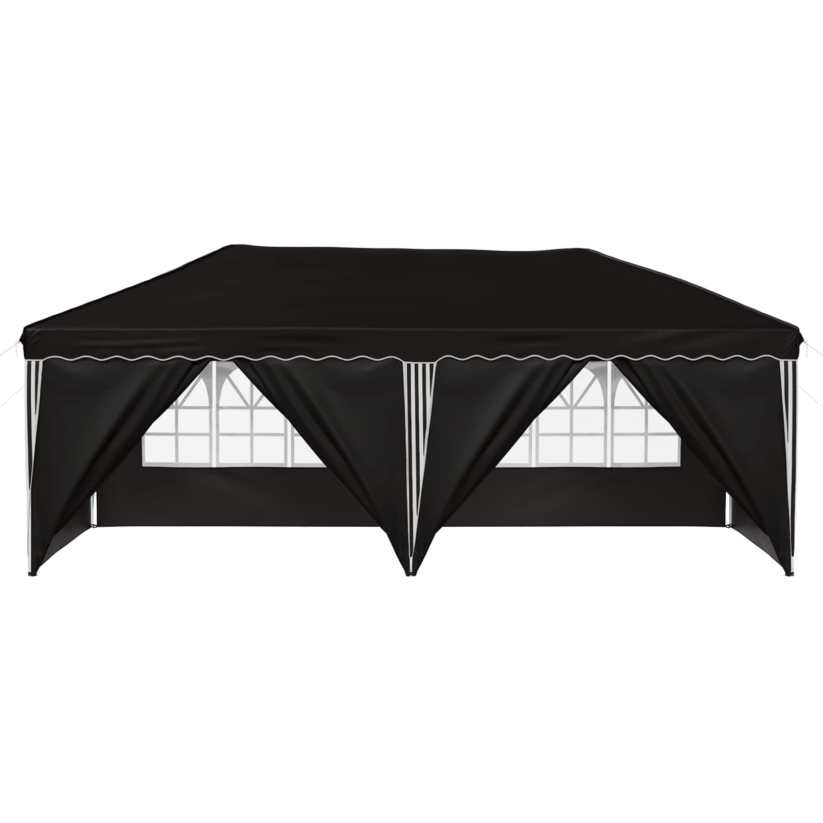 vidaXL Namiot imprezowy rozkładany 575 x 288 x 245 cm Czarny