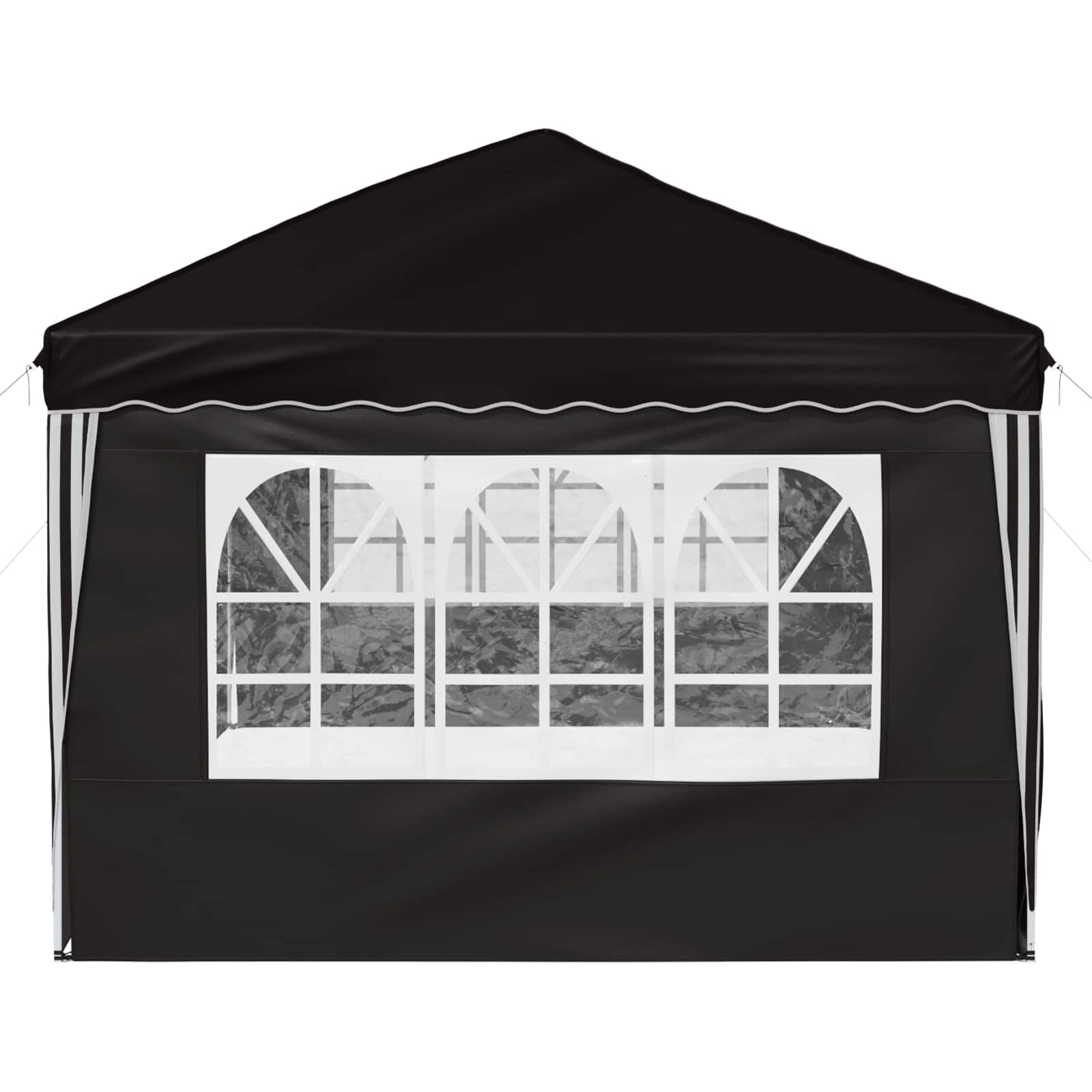 vidaXL Namiot imprezowy rozkładany 575 x 288 x 245 cm Czarny