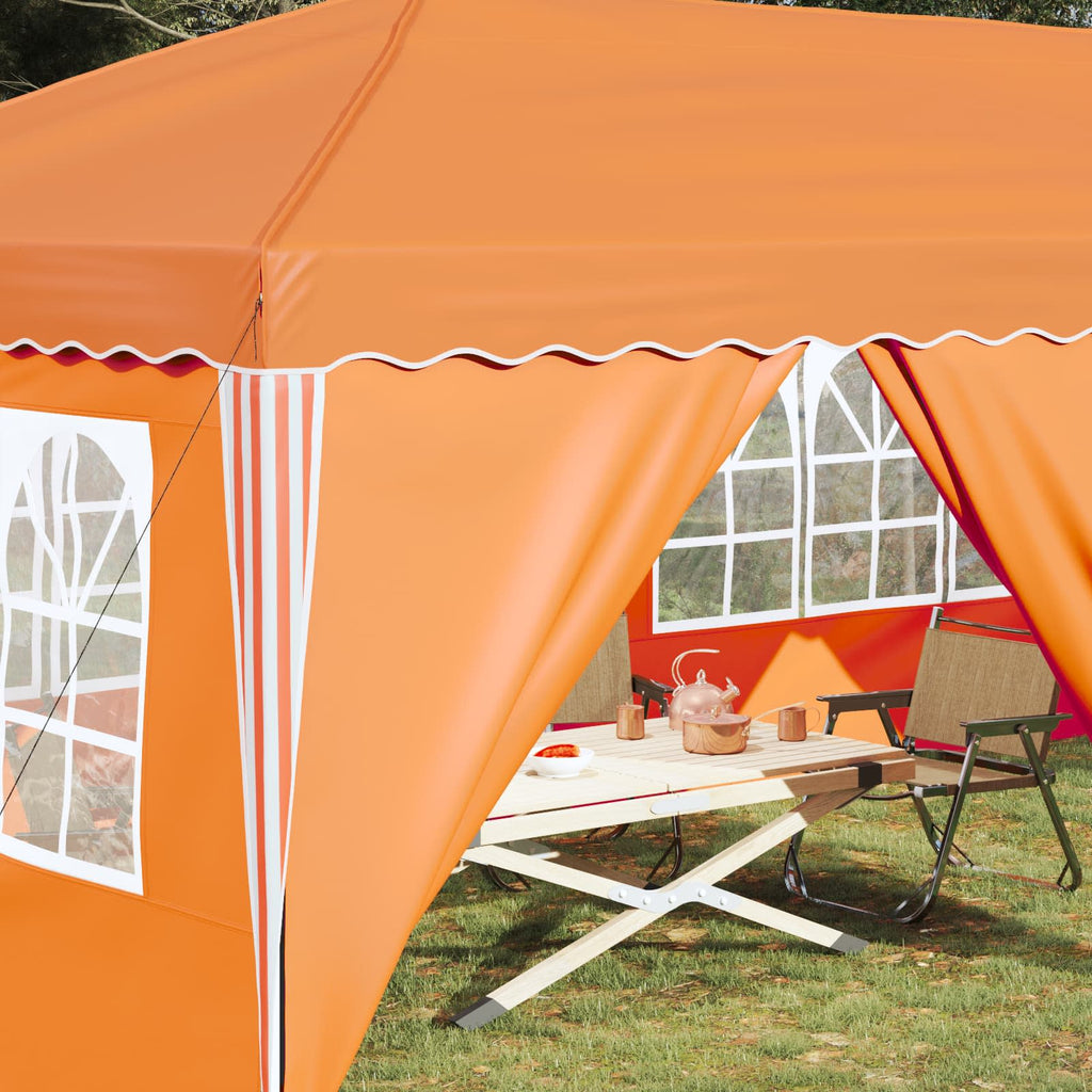 vidaXL Namiot imprezowy rozkładany 575 x 288 x 245 cm pomarańczowy