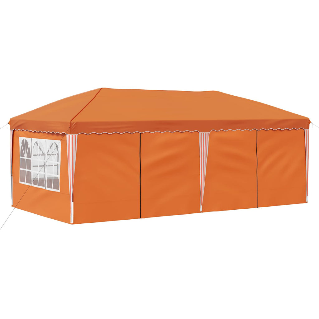 vidaXL Namiot imprezowy rozkładany 575 x 288 x 245 cm pomarańczowy