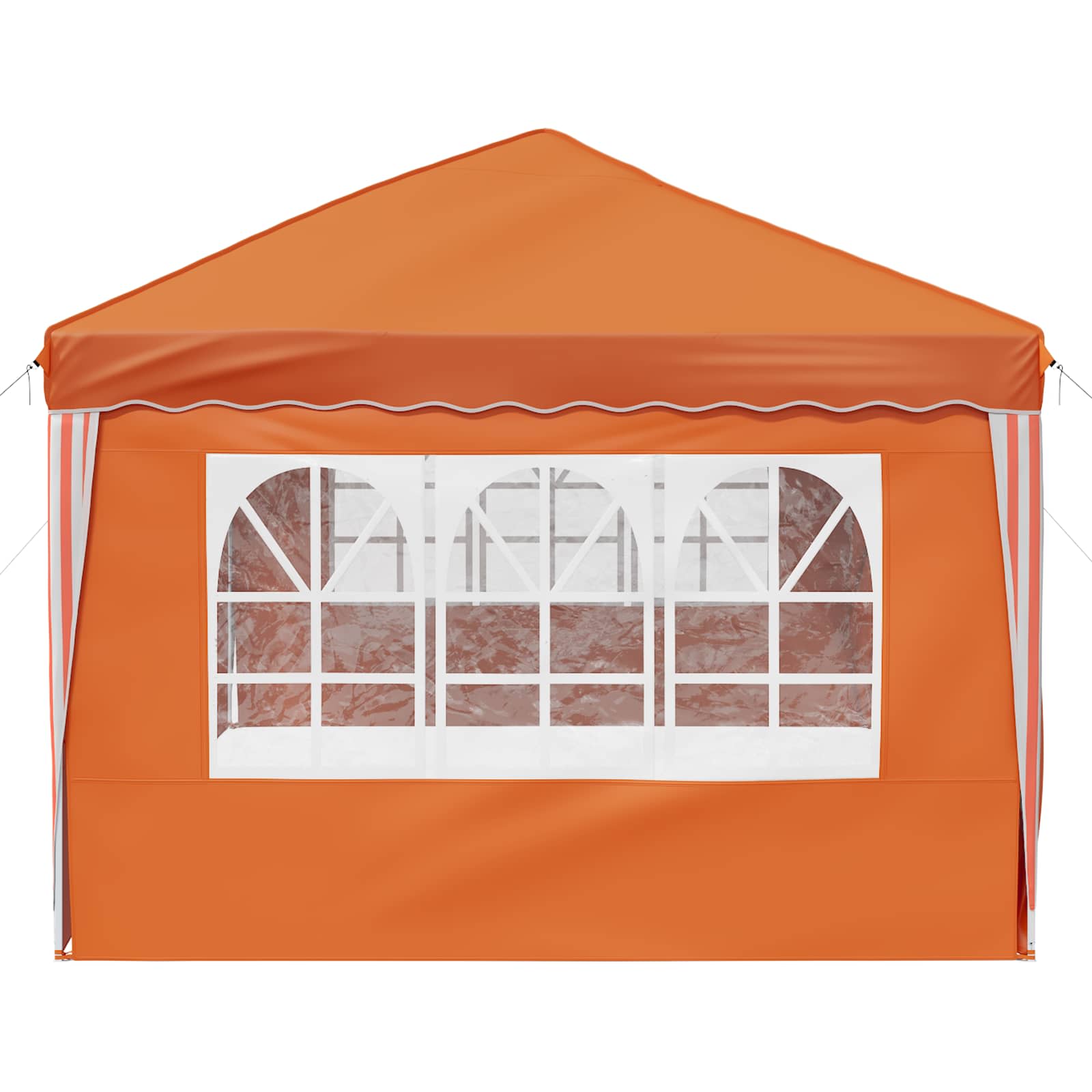 vidaXL Namiot imprezowy rozkładany 575 x 288 x 245 cm pomarańczowy