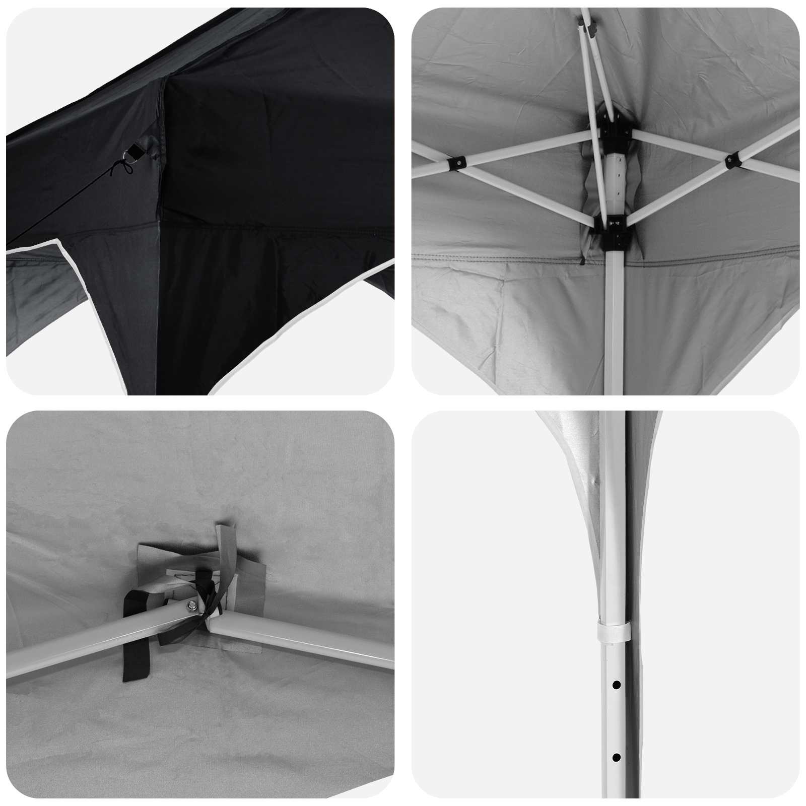 vidaXL Namiot imprezowy rozkładany 194 x 194 x 245 cm Antracyt