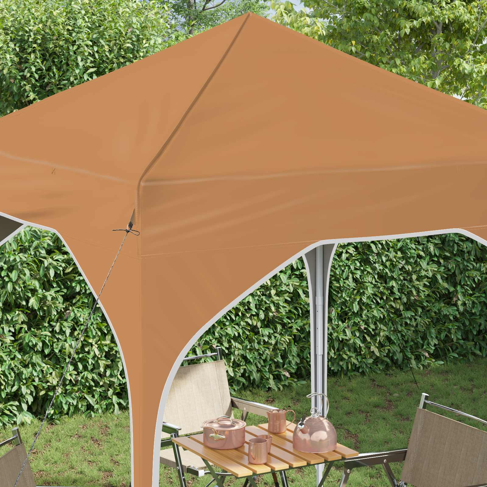 vidaXL Namiot imprezowy rozkładany 194 x 194 x 245 cm Beżowy
