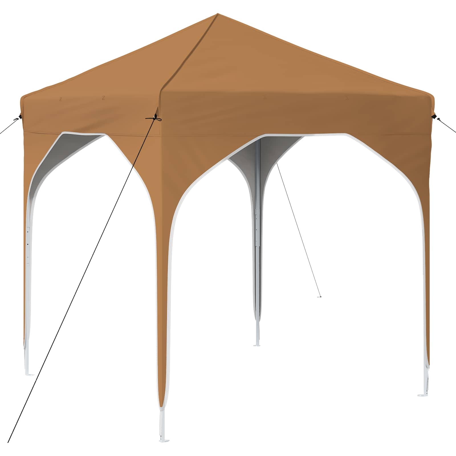 vidaXL Namiot imprezowy rozkładany 194 x 194 x 245 cm Beżowy