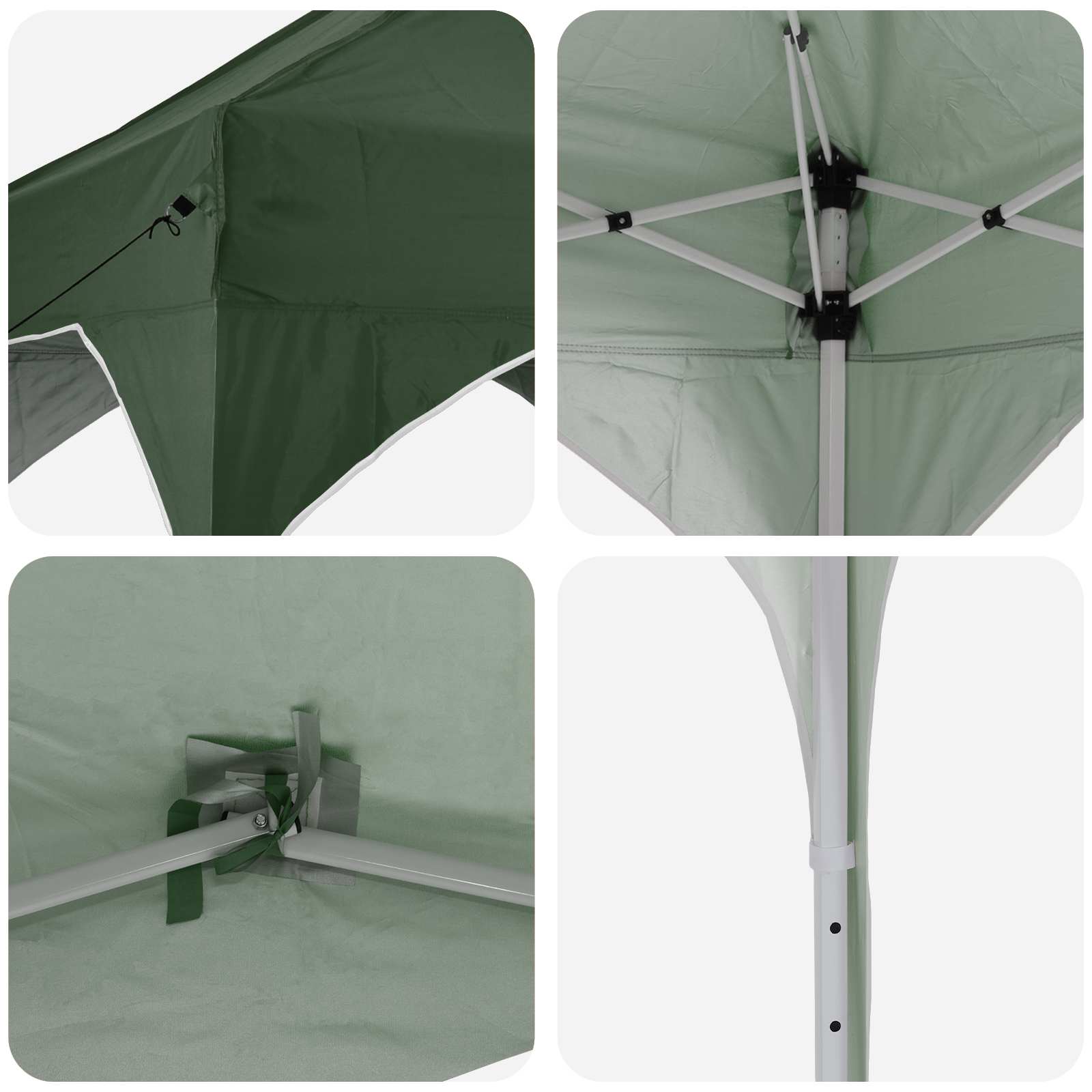 vidaXL Namiot imprezowy rozkładany 194 x 194 x 245 cm zielony