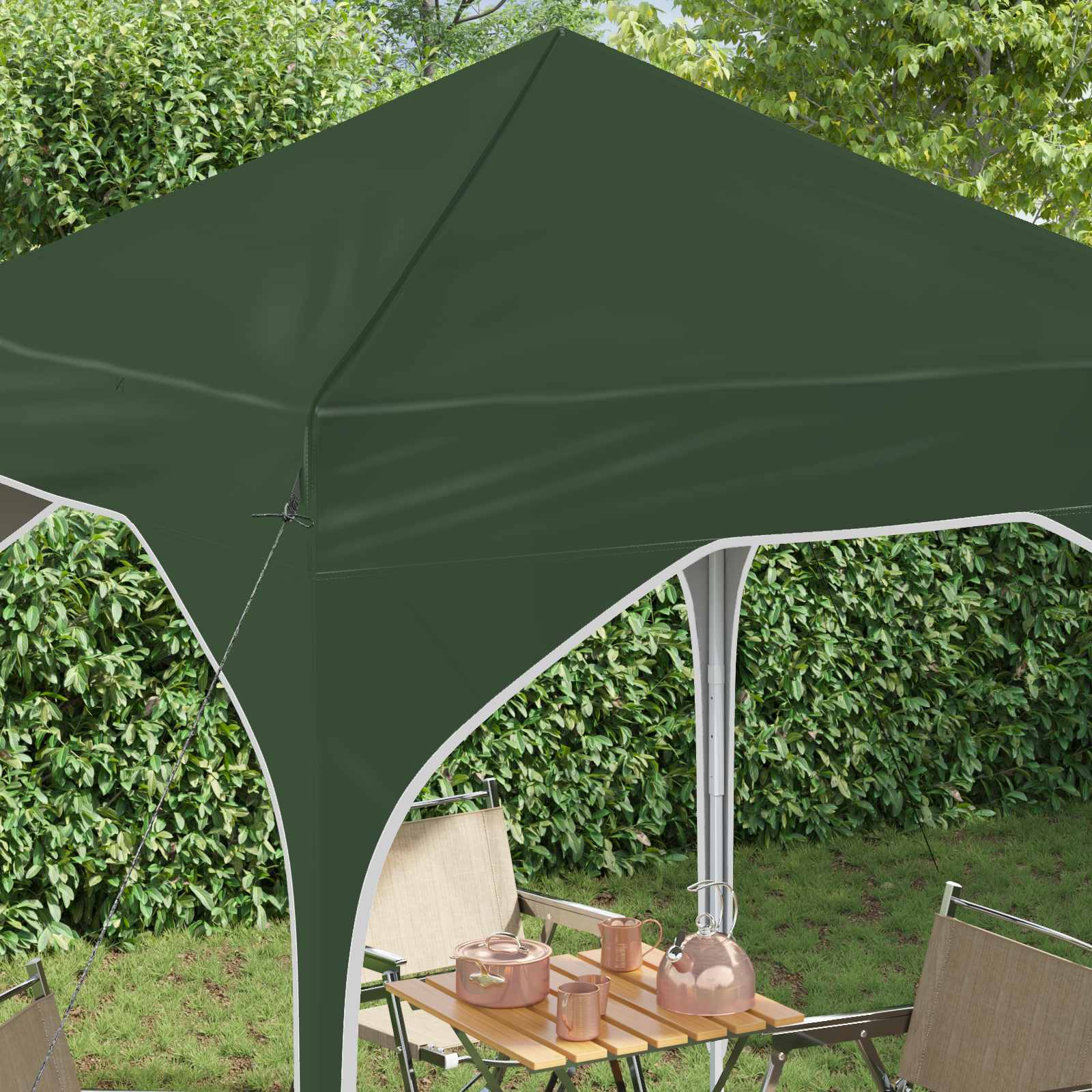 vidaXL Namiot imprezowy rozkładany 194 x 194 x 245 cm zielony