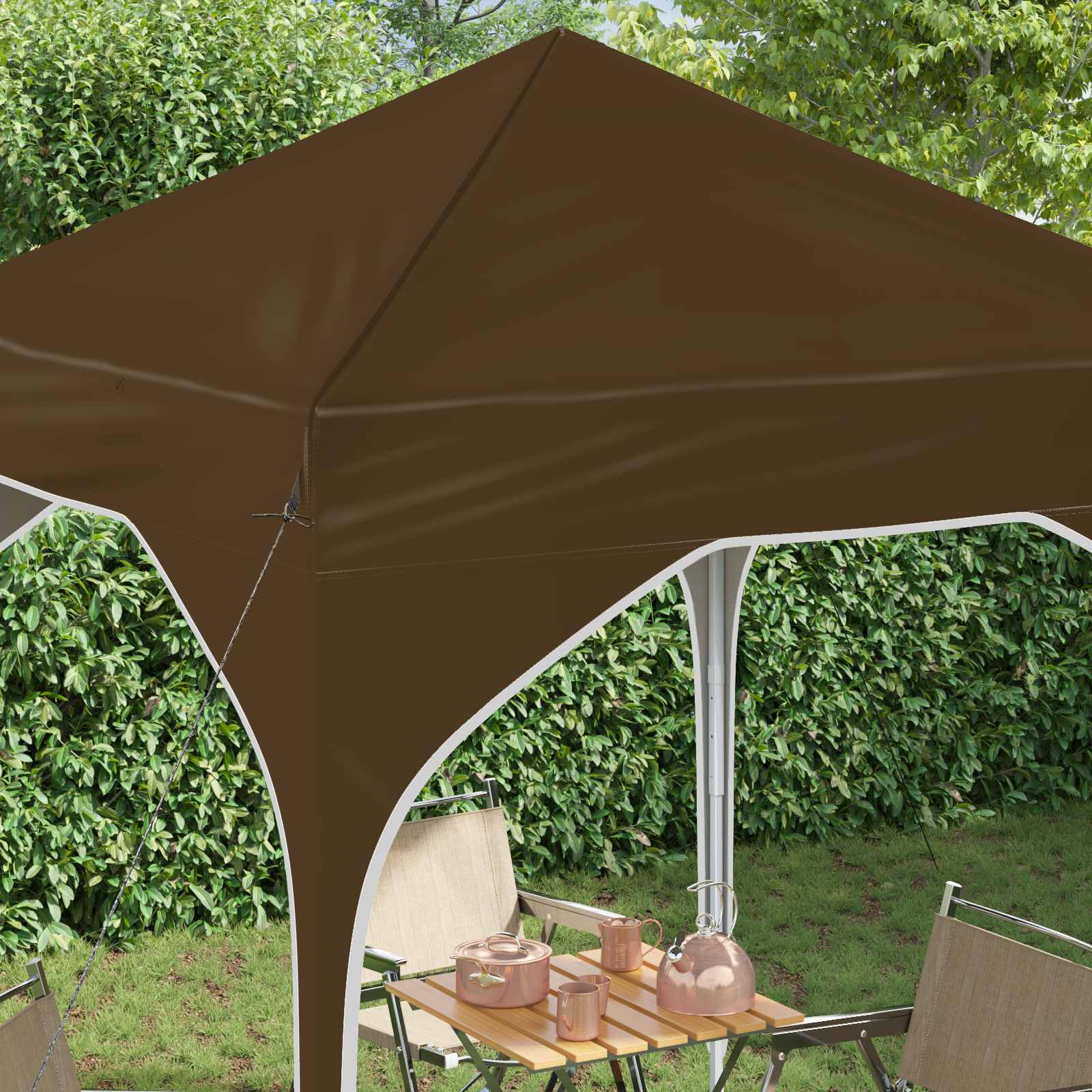 vidaXL Namiot imprezowy rozkładany 194 x 194 x 245 cm Ciemnoszary