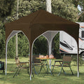 vidaXL Namiot imprezowy rozkładany 194 x 194 x 245 cm Ciemnoszary