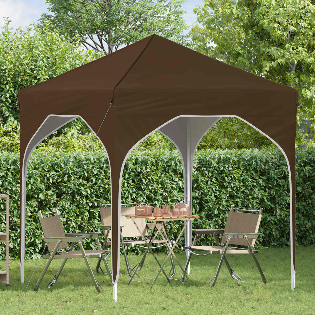 vidaXL Namiot imprezowy rozkładany 194 x 194 x 245 cm Ciemnoszary