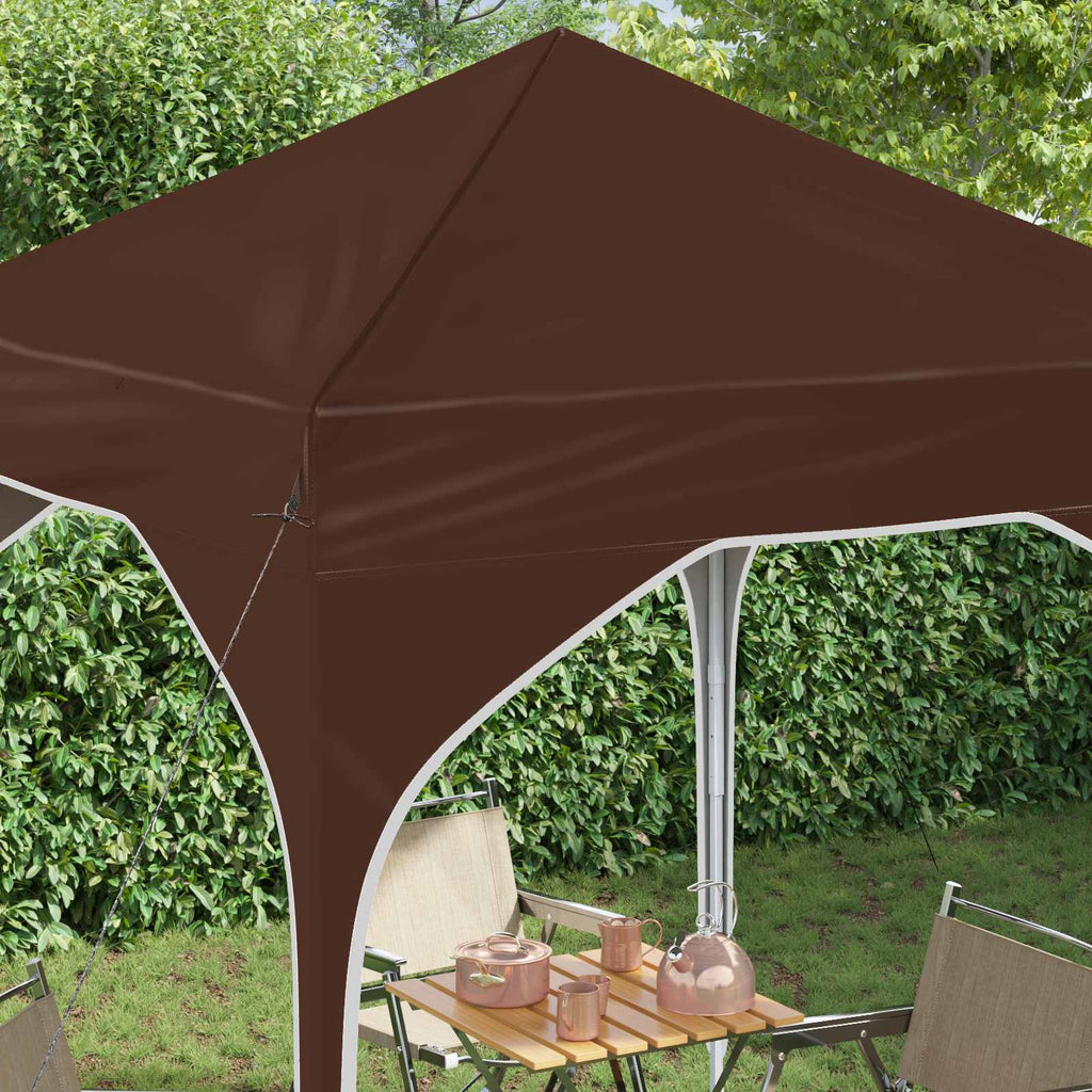 vidaXL Namiot imprezowy rozkładany 194 x 194 x 245 cm brązowy
