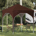 vidaXL Namiot imprezowy rozkładany 194 x 194 x 245 cm brązowy