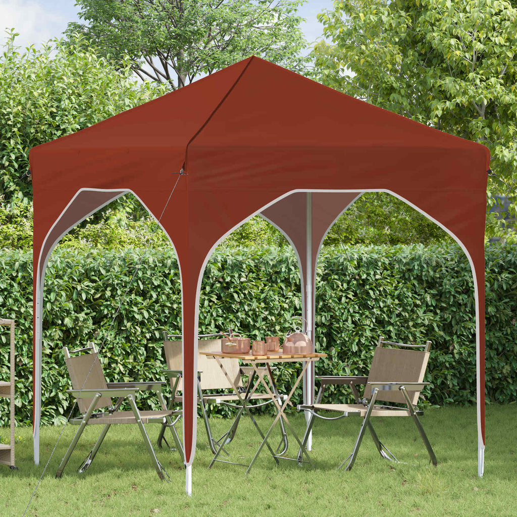 vidaXL Namiot imprezowy rozkładany 194 x 194 x 245 cm terakota