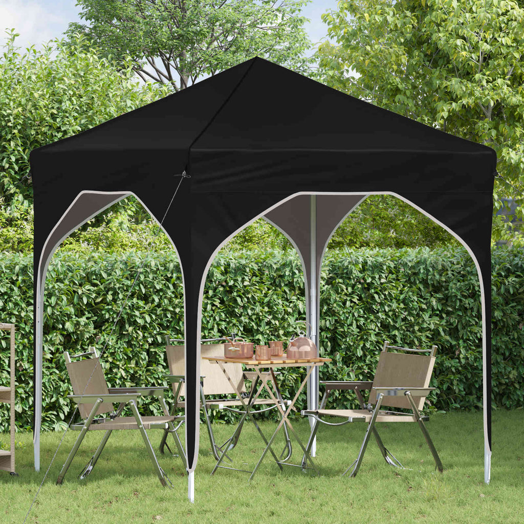 vidaXL Namiot imprezowy rozkładany 194 x 194 x 245 cm Czarny