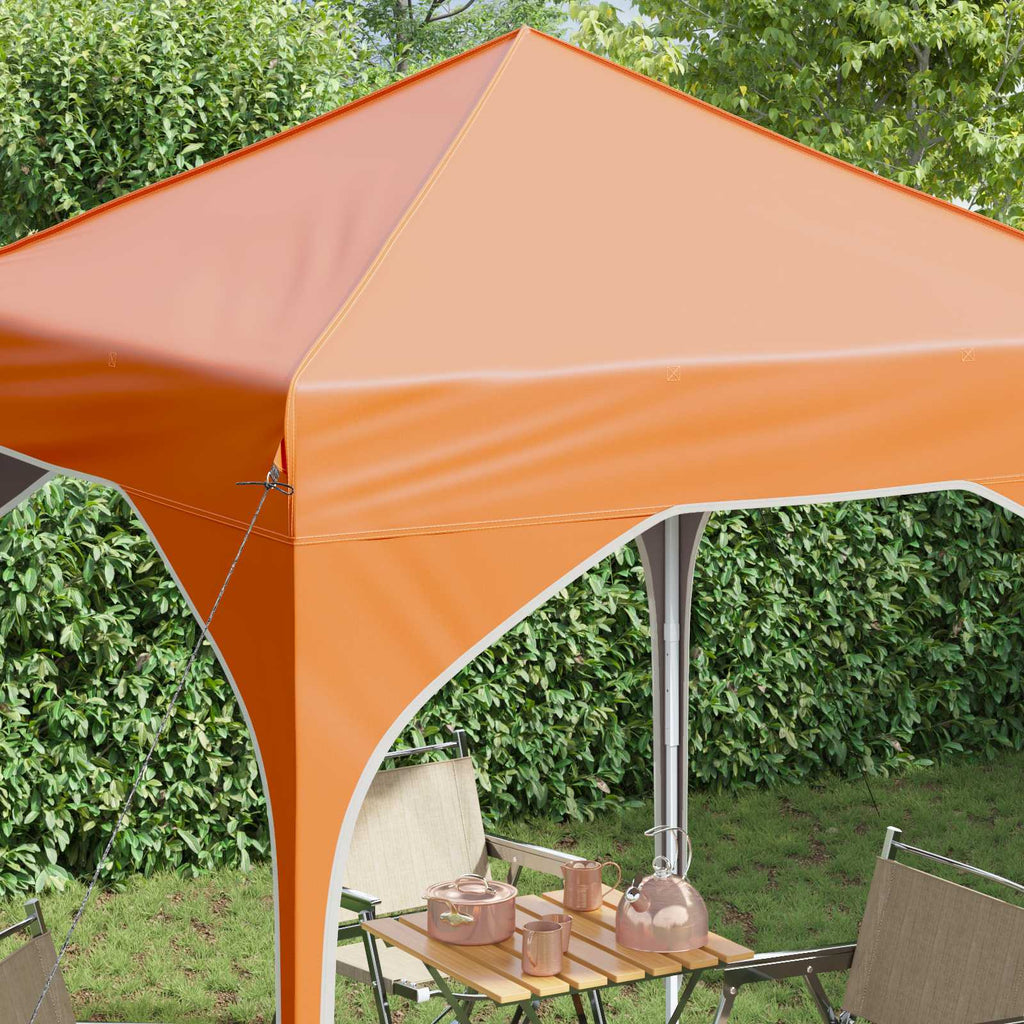 vidaXL Namiot imprezowy rozkładany 194 x 194 x 245 cm pomarańczowy