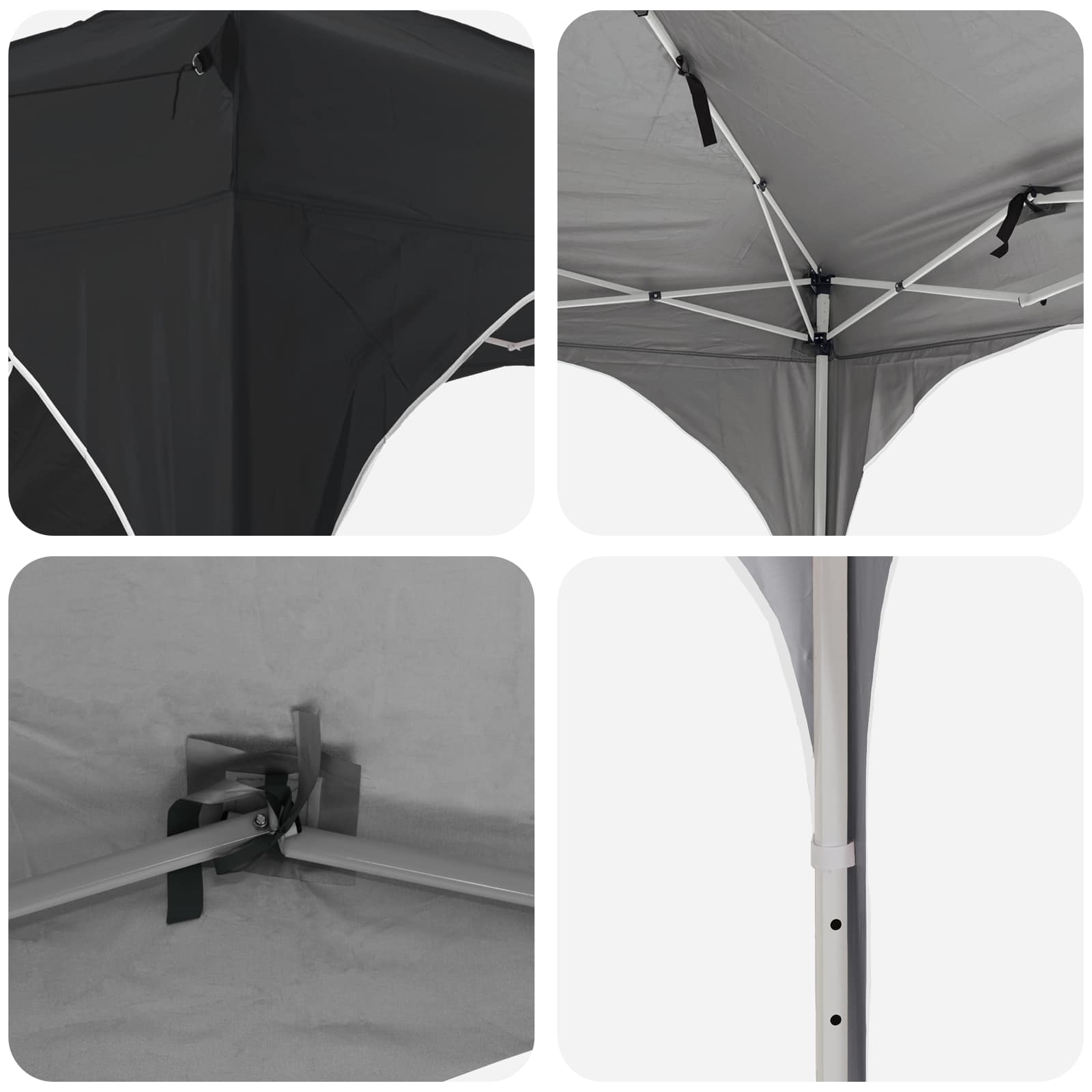 vidaXL Namiot imprezowy rozkładany 192 x 192 x 245 cm Antracyt