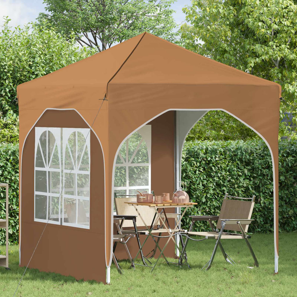 vidaXL Namiot imprezowy rozkładany 192 x 192 x 245 cm Beżowy