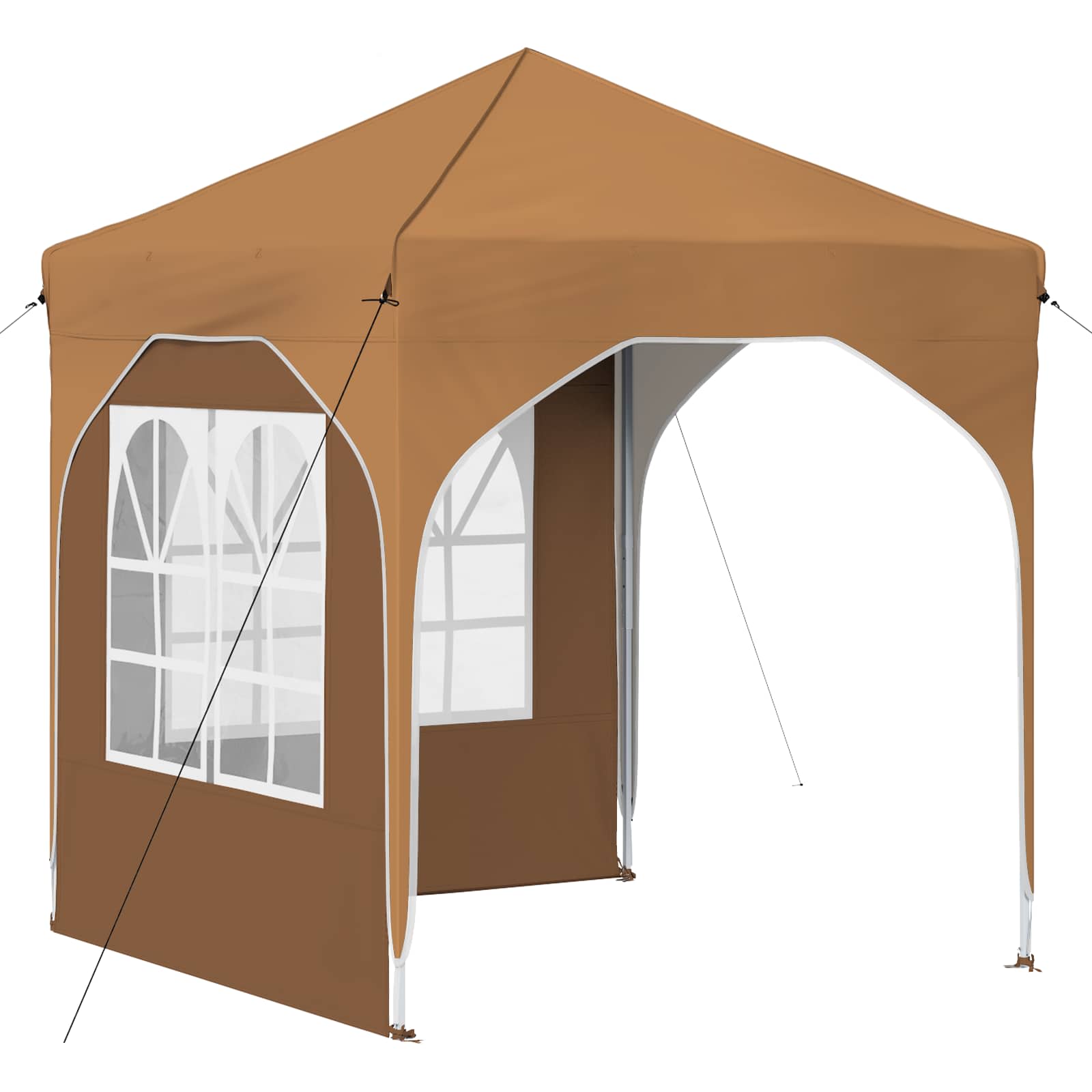vidaXL Namiot imprezowy rozkładany 192 x 192 x 245 cm Beżowy