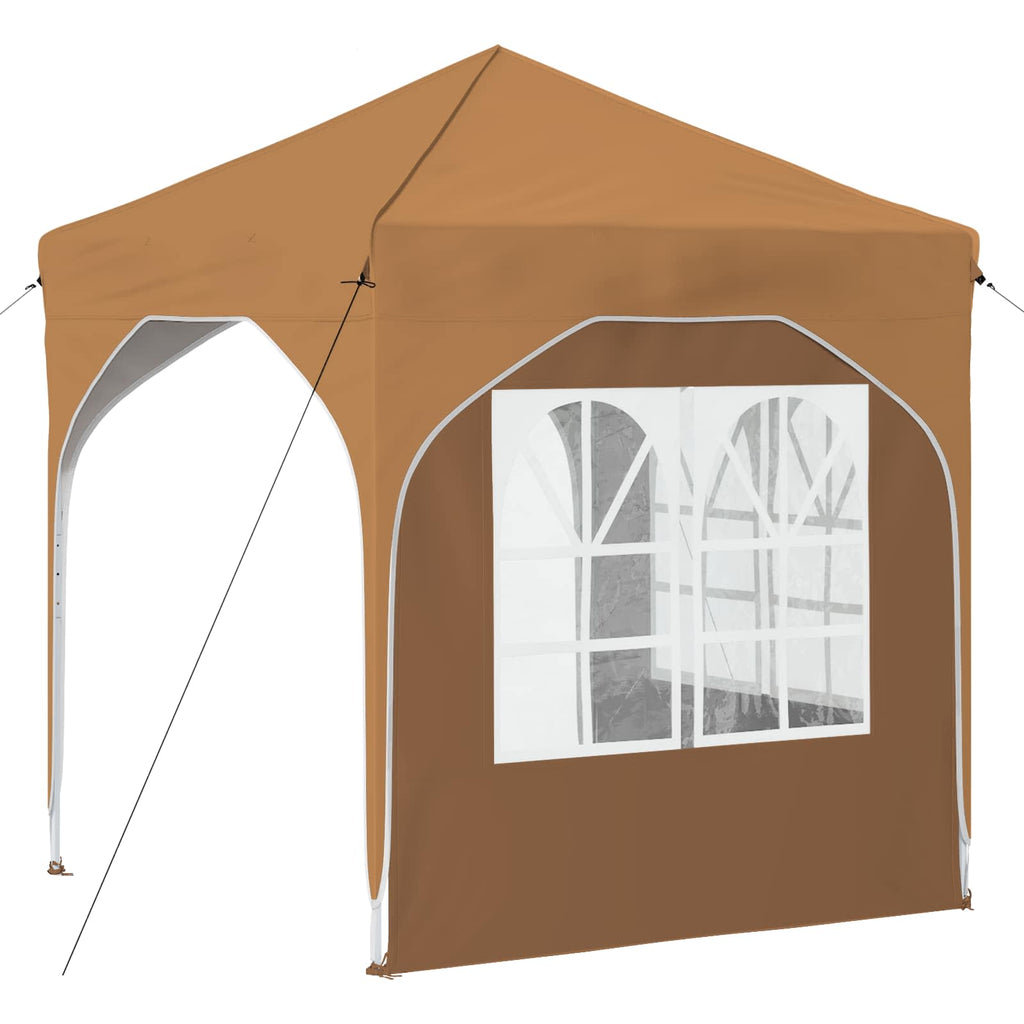vidaXL Namiot imprezowy rozkładany 192 x 192 x 245 cm Beżowy