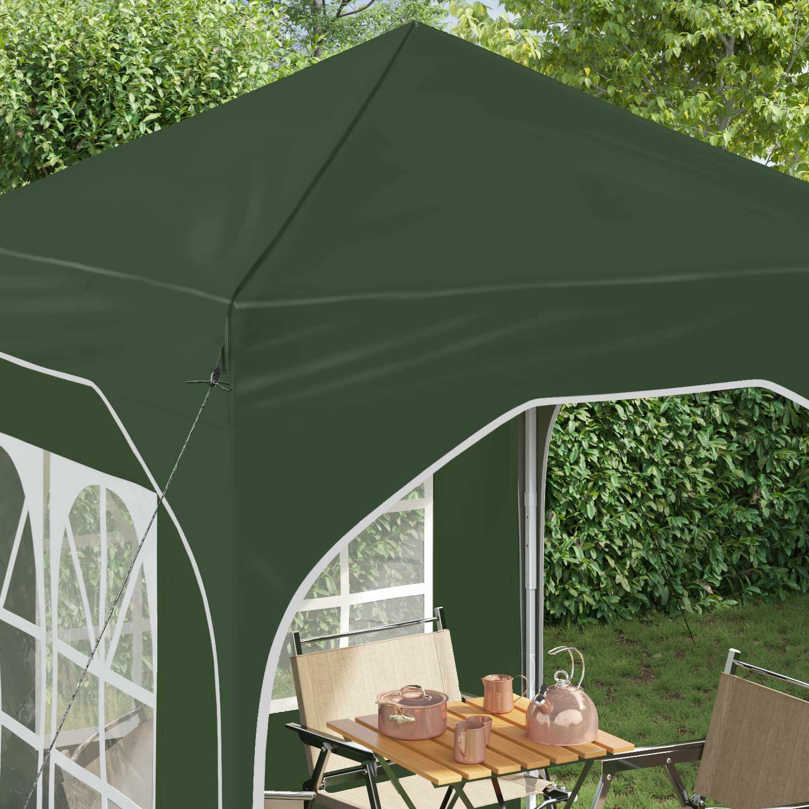 vidaXL Namiot imprezowy rozkładany 192 x 192 x 245 cm zielony