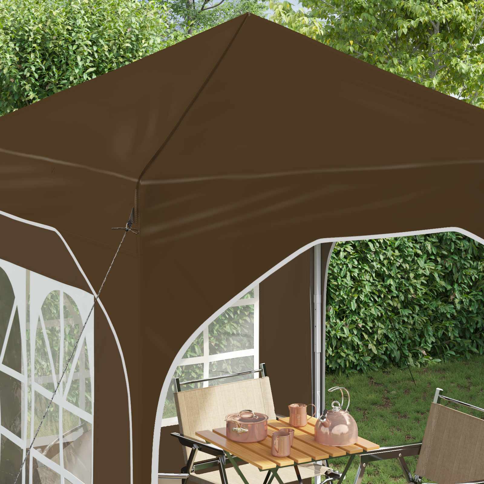 vidaXL Namiot imprezowy rozkładany 192 x 192 x 245 cm Ciemnoszary