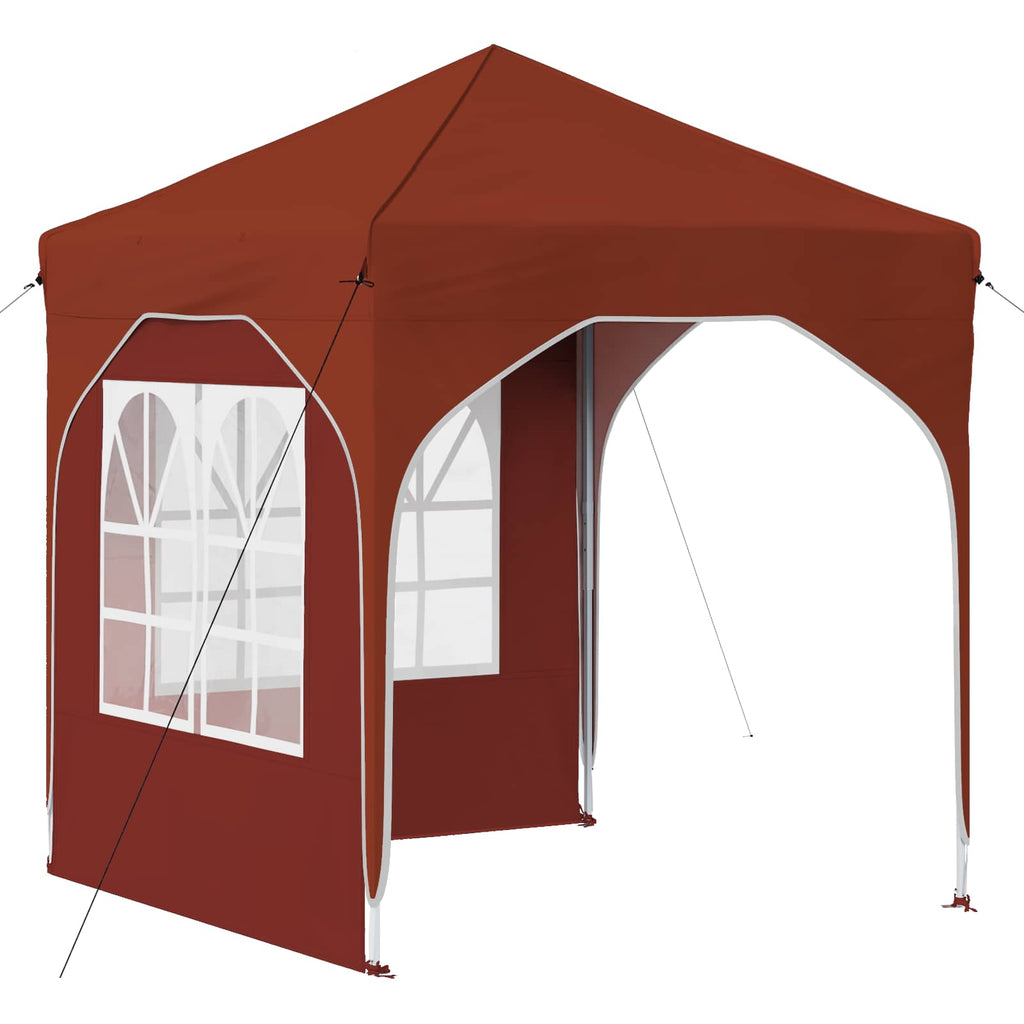 vidaXL Namiot imprezowy rozkładany 192 x 192 x 245 cm terakota
