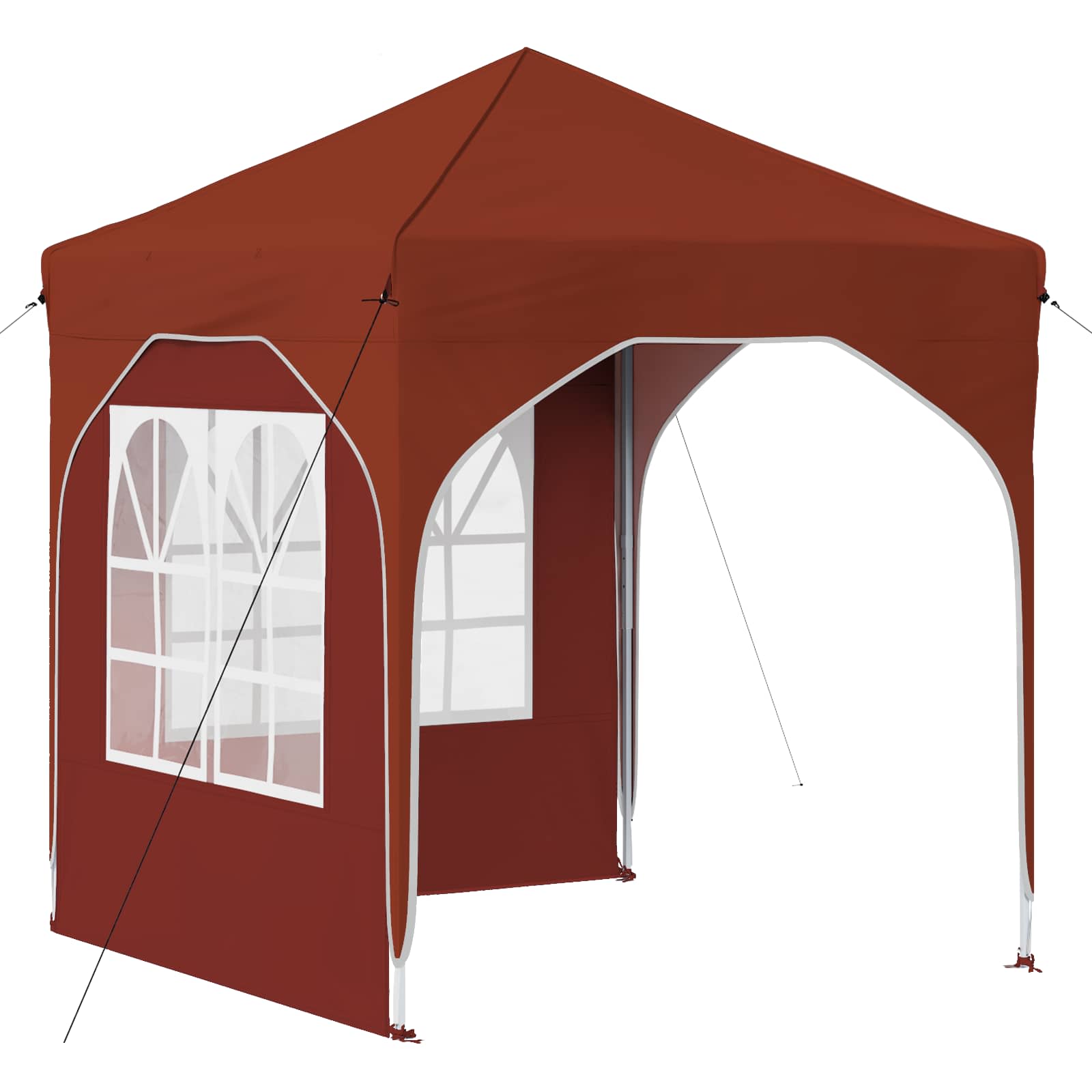 vidaXL Namiot imprezowy rozkładany 192 x 192 x 245 cm terakota