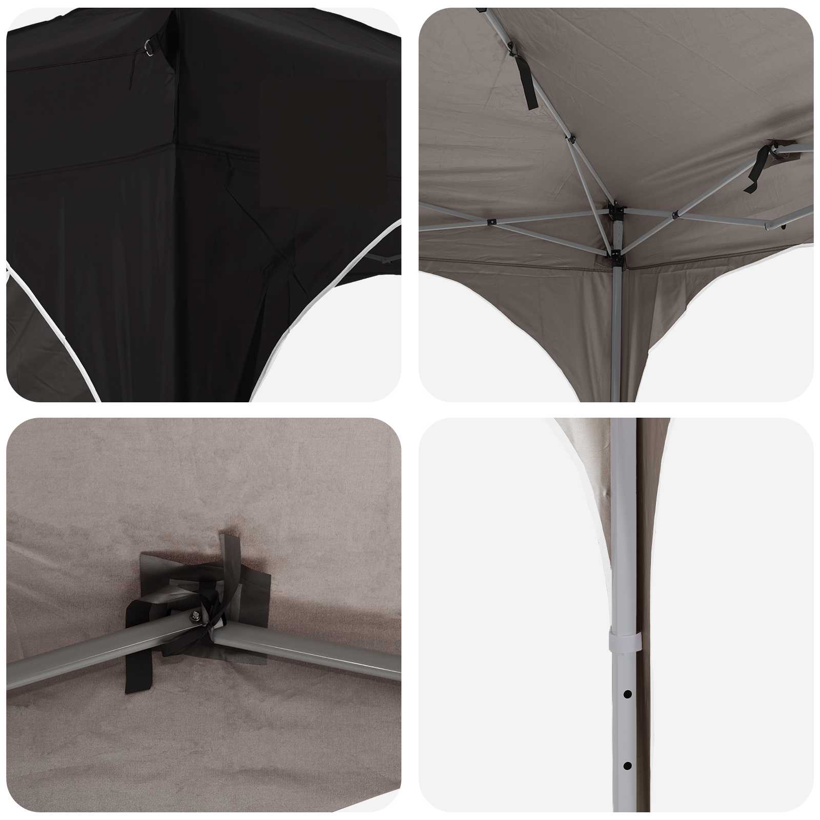 vidaXL Namiot imprezowy rozkładany 192 x 192 x 245 cm Czarny
