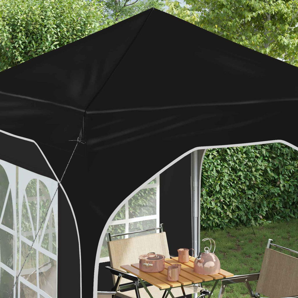 vidaXL Namiot imprezowy rozkładany 192 x 192 x 245 cm Czarny