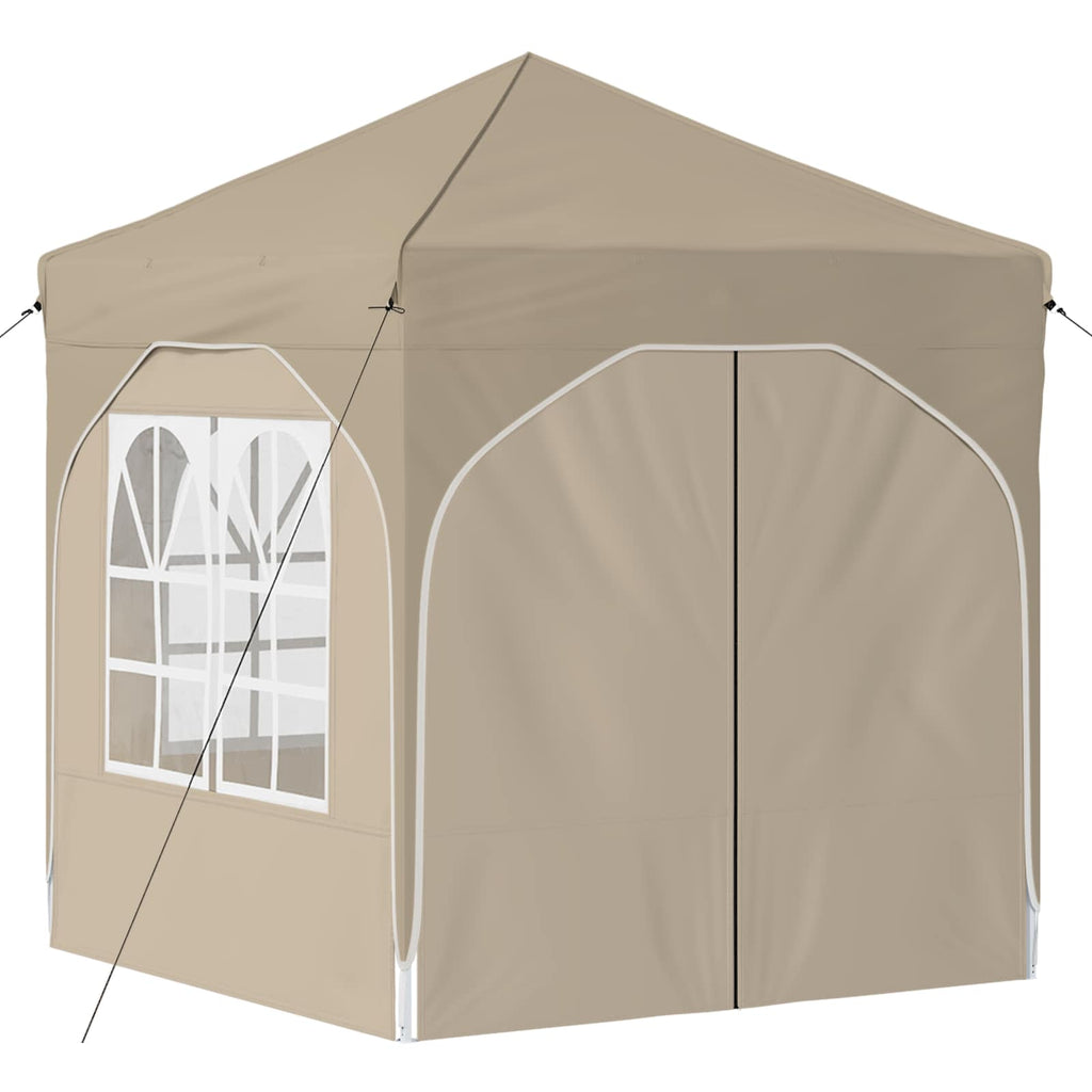 vidaXL Namiot imprezowy rozkładany 192 x 192 x 245 cm kremowy