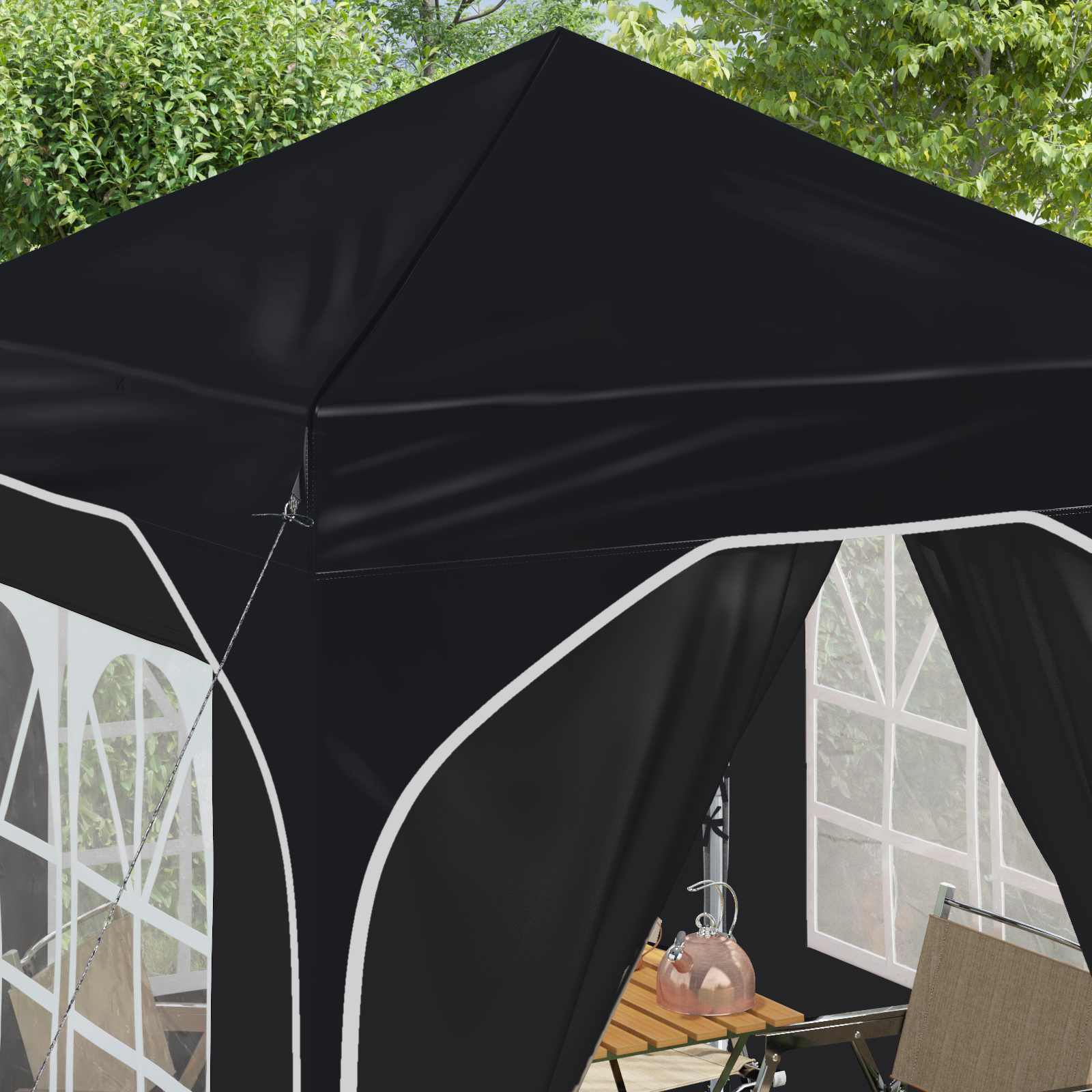vidaXL Namiot imprezowy rozkładany 192 x 192 x 245 cm Antracyt
