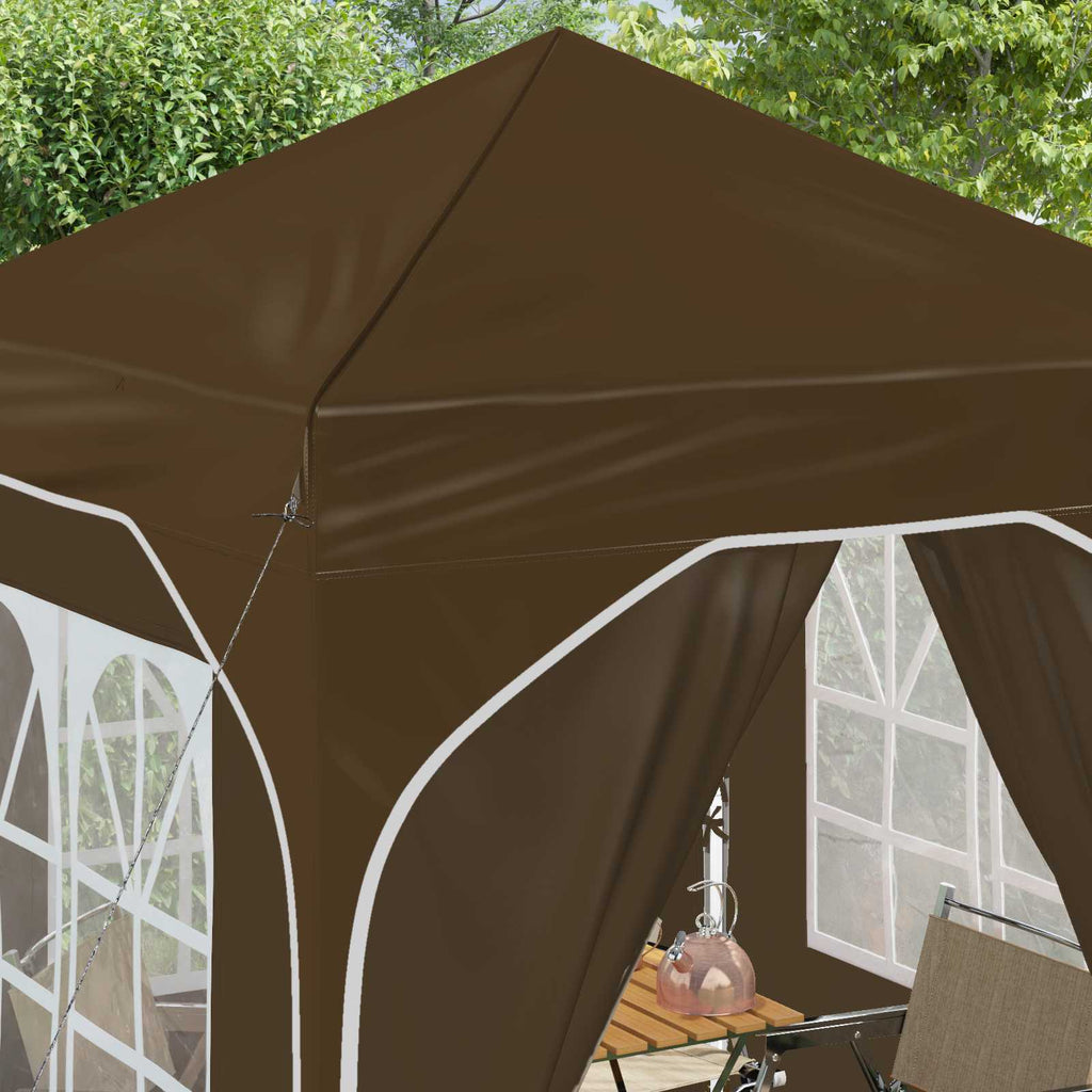 vidaXL Namiot imprezowy rozkładany 192 x 192 x 245 cm Ciemnoszary